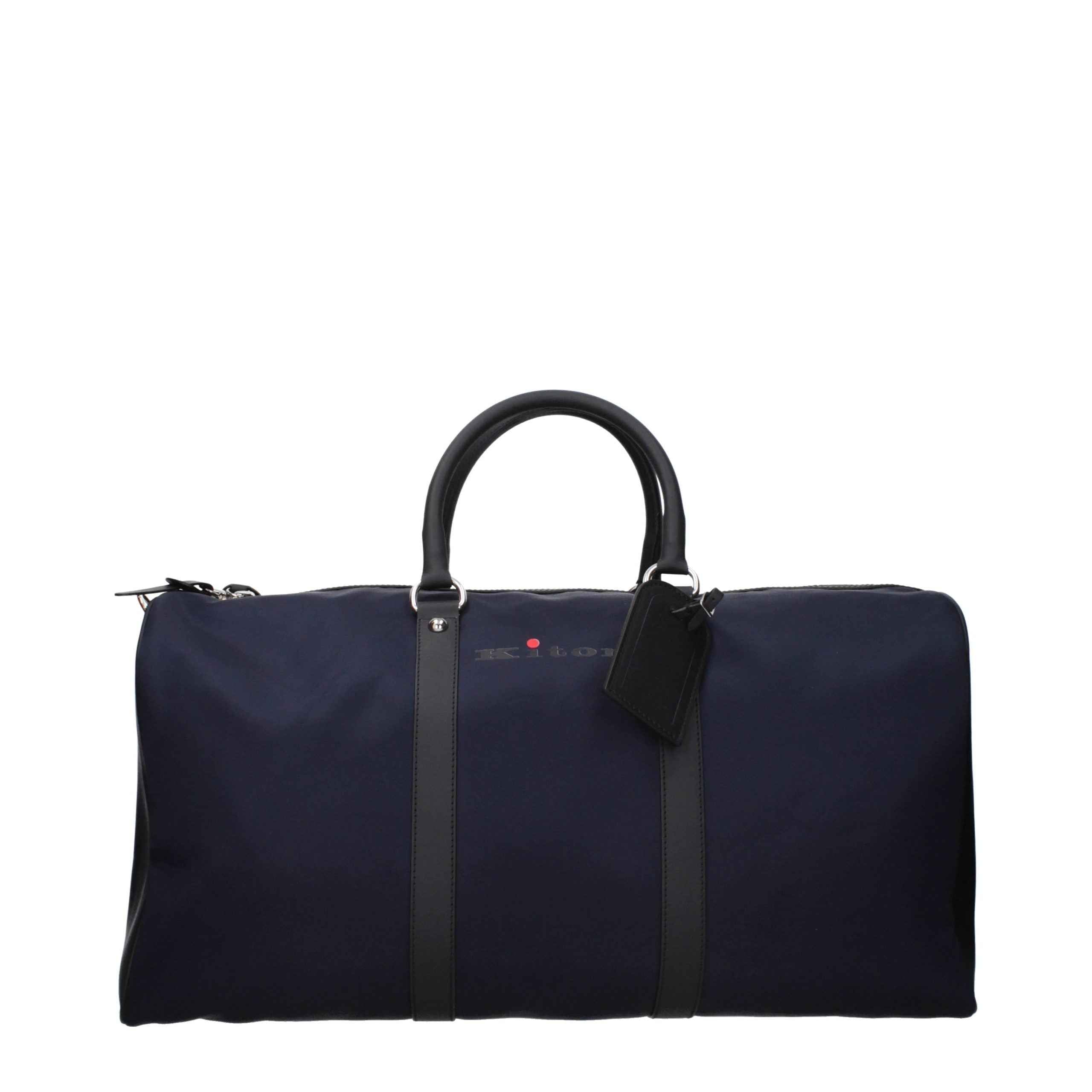 Kiton Blue Nylon Luggage And Travel