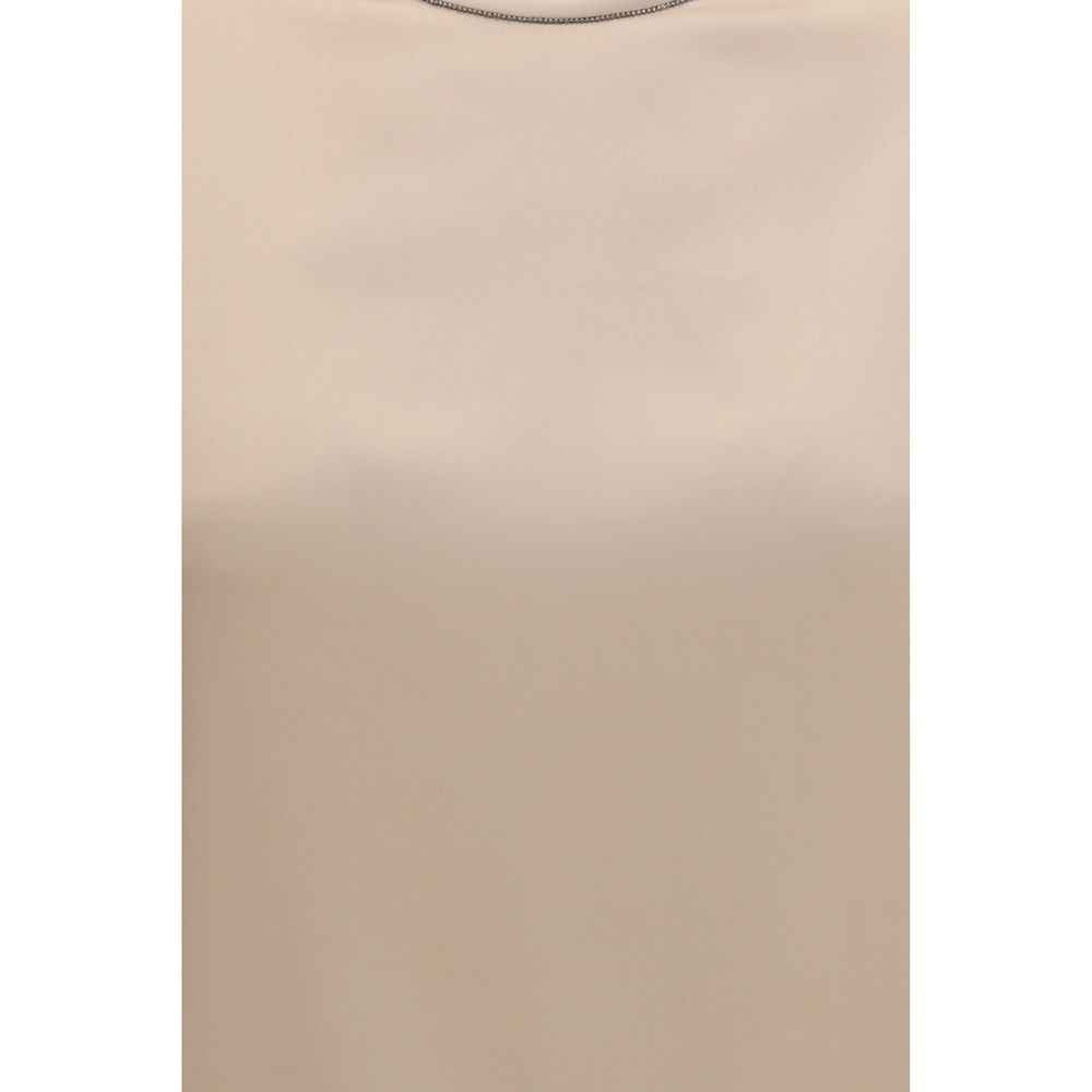 Brunello Cucinelli Beige Elastane Blouse