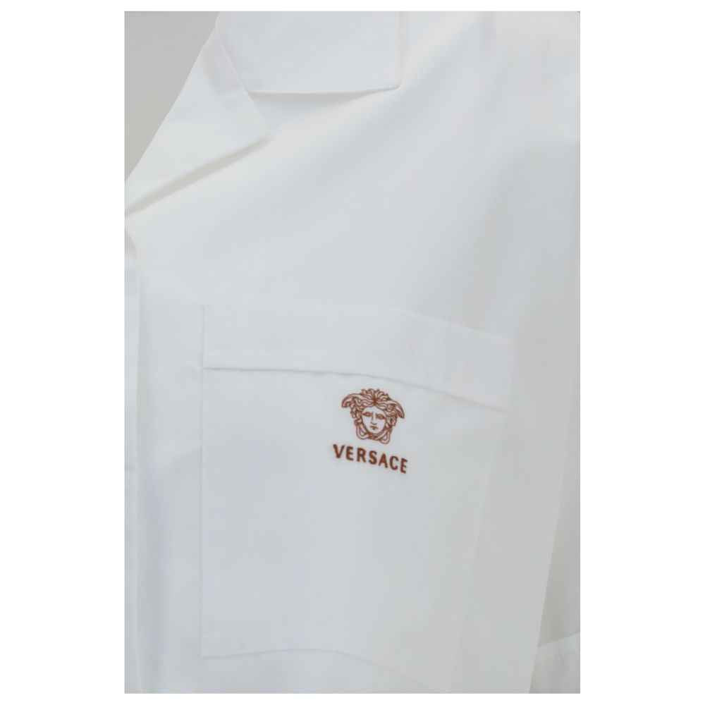 Versace White Cotton Dress Shirt