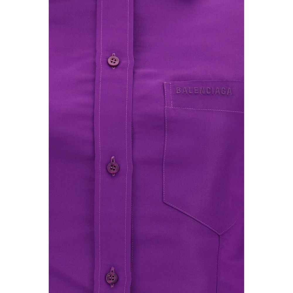 Balenciaga Purple Cotton Shirt