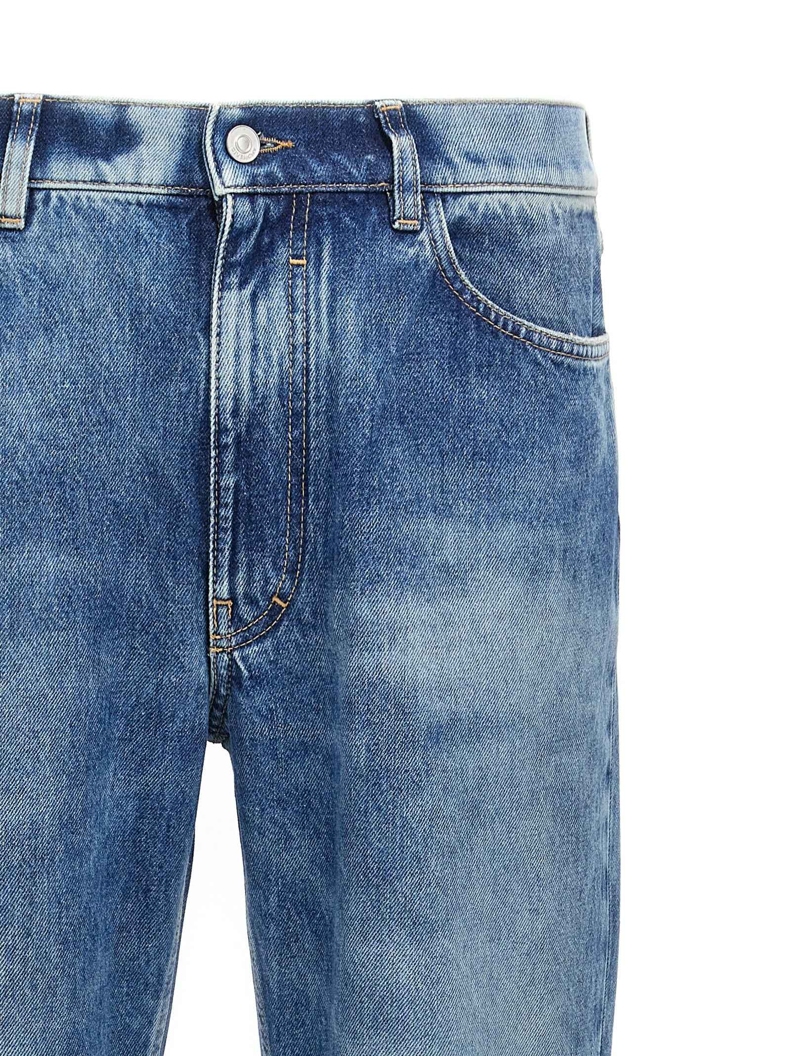 Givenchy Blue Cotton Straight-Leg Jeans