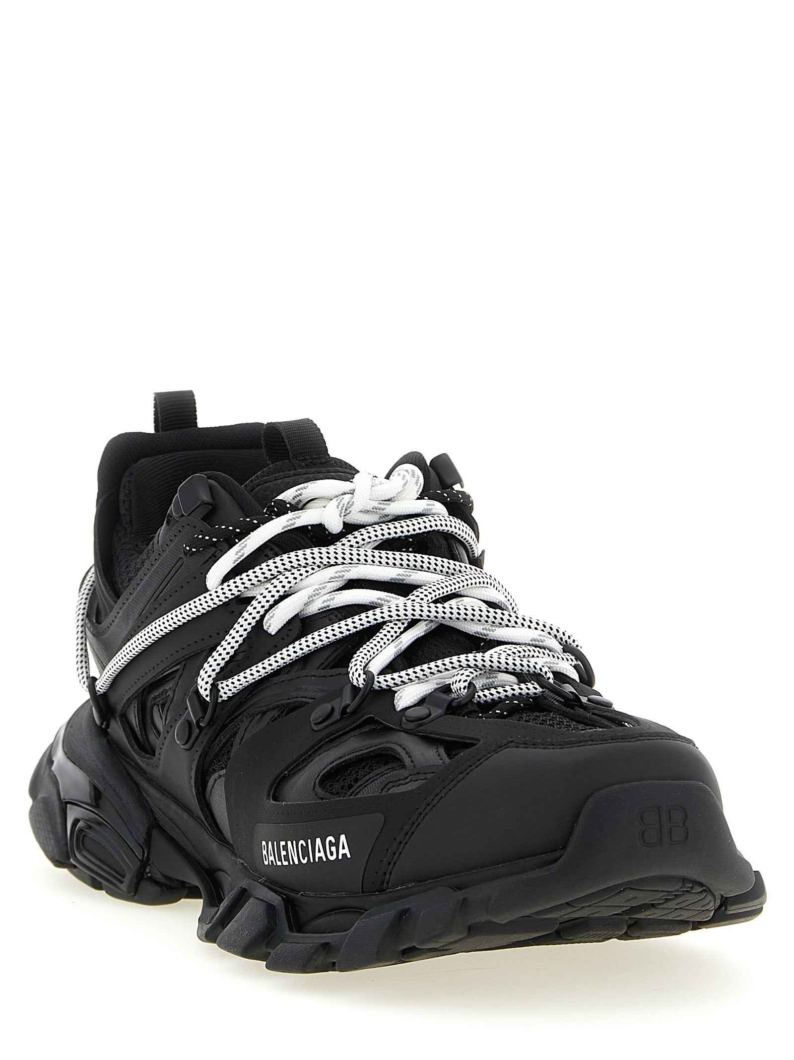 Balenciaga Black Polyethylene Athletic Sneakers