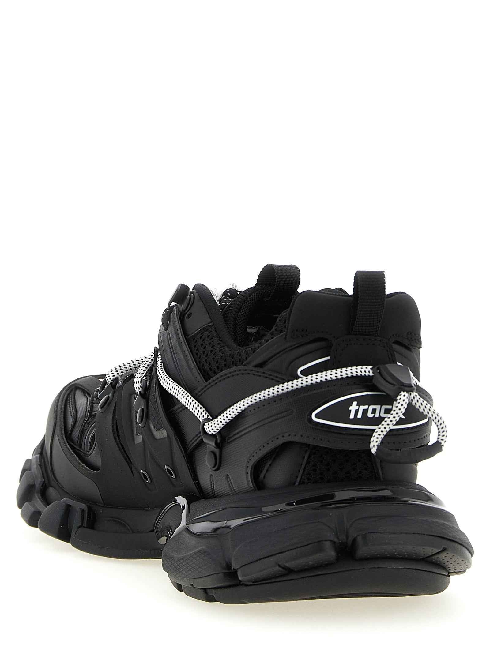 Balenciaga Black Polyethylene Athletic Sneakers