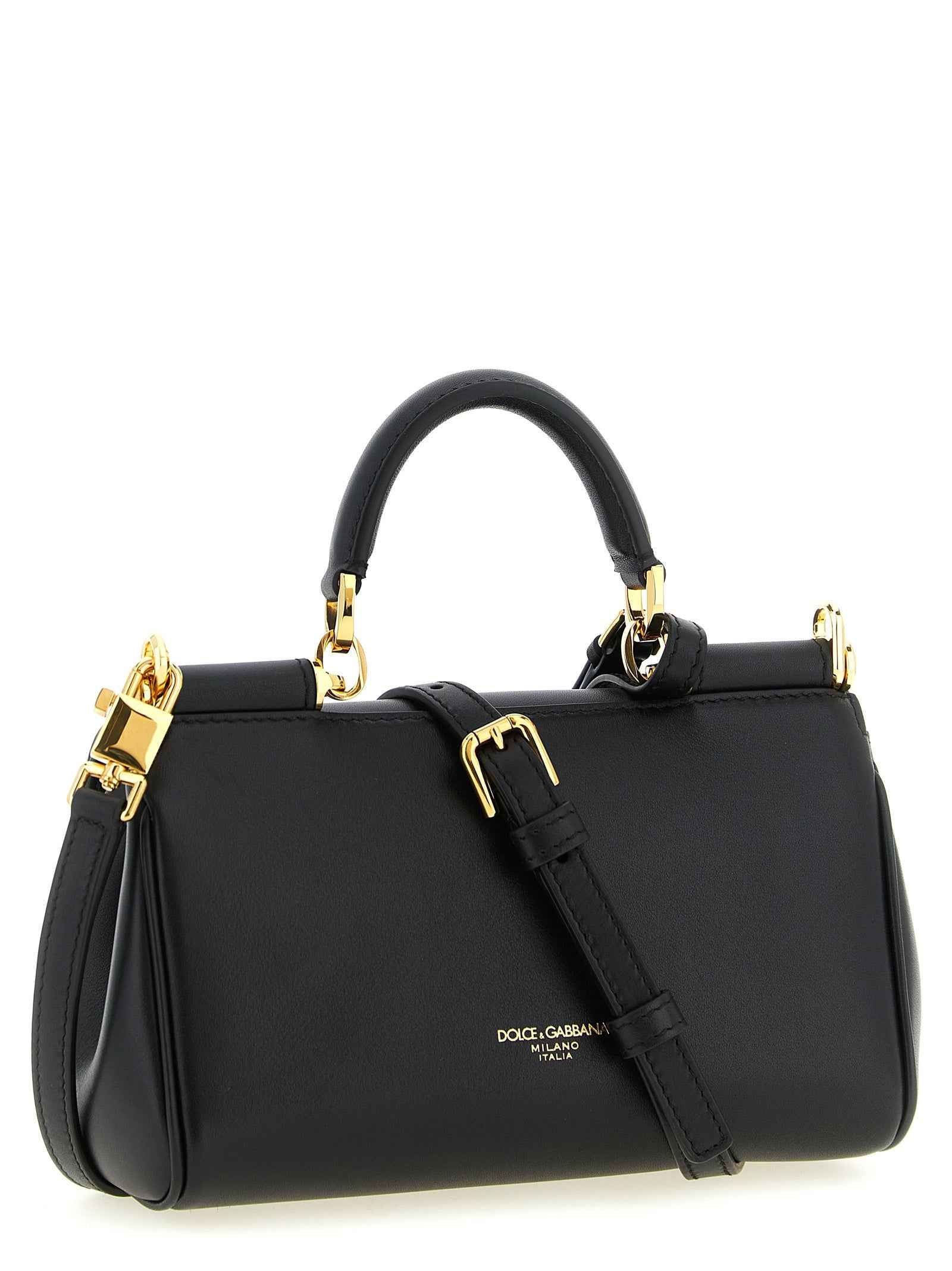 Dolce & Gabbana Black Calfskin Handbag