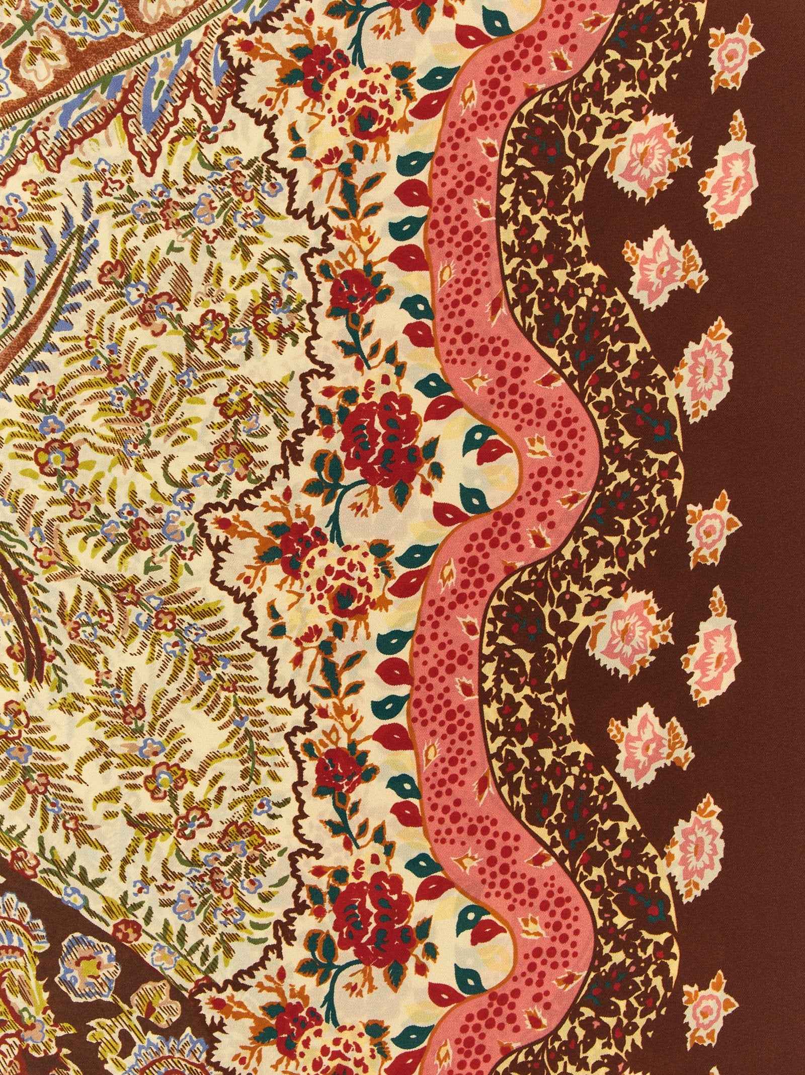 Valentino Garavani Brown Silk Foulard