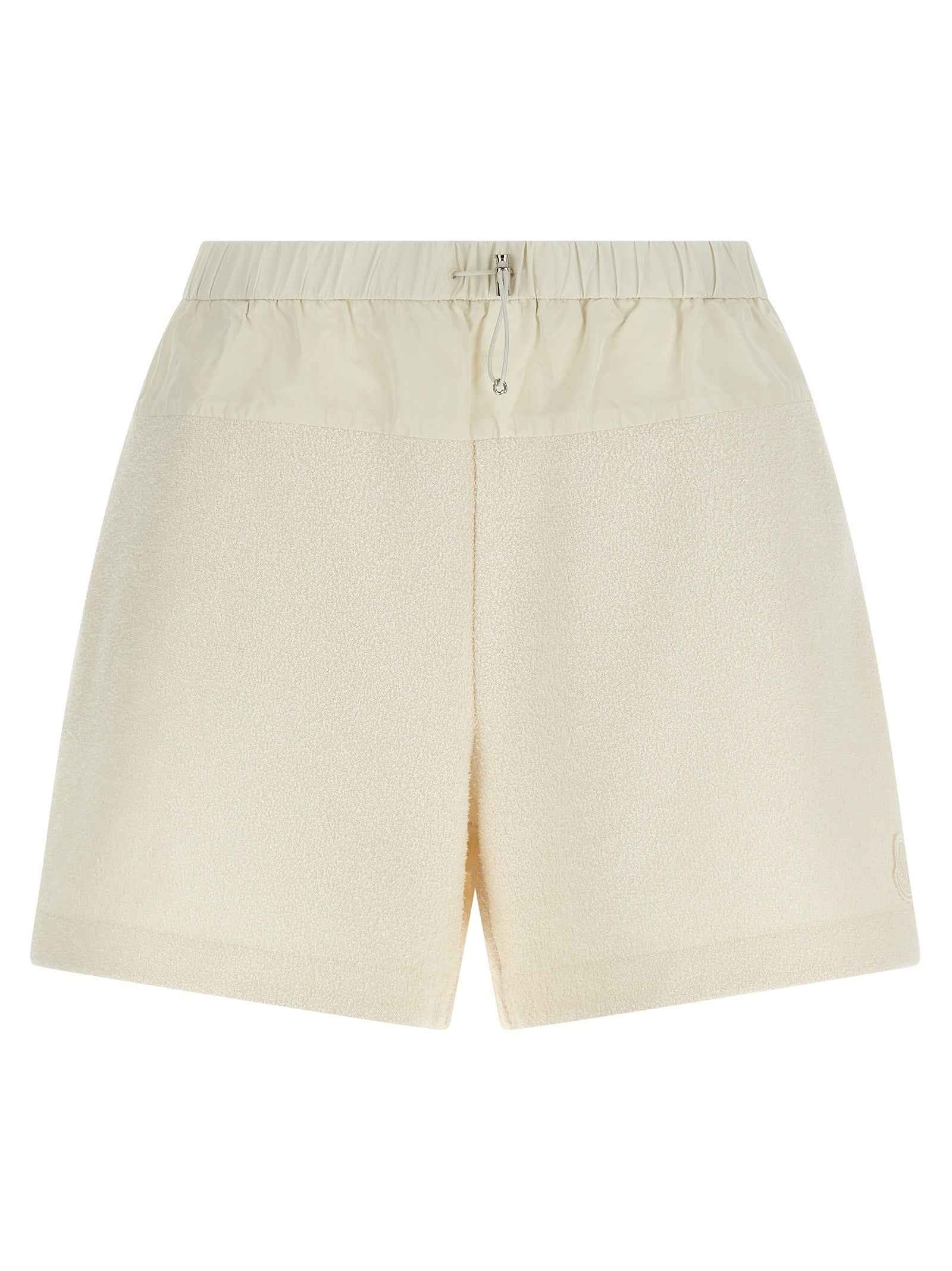 Moncler White Polyester Bermuda Shorts