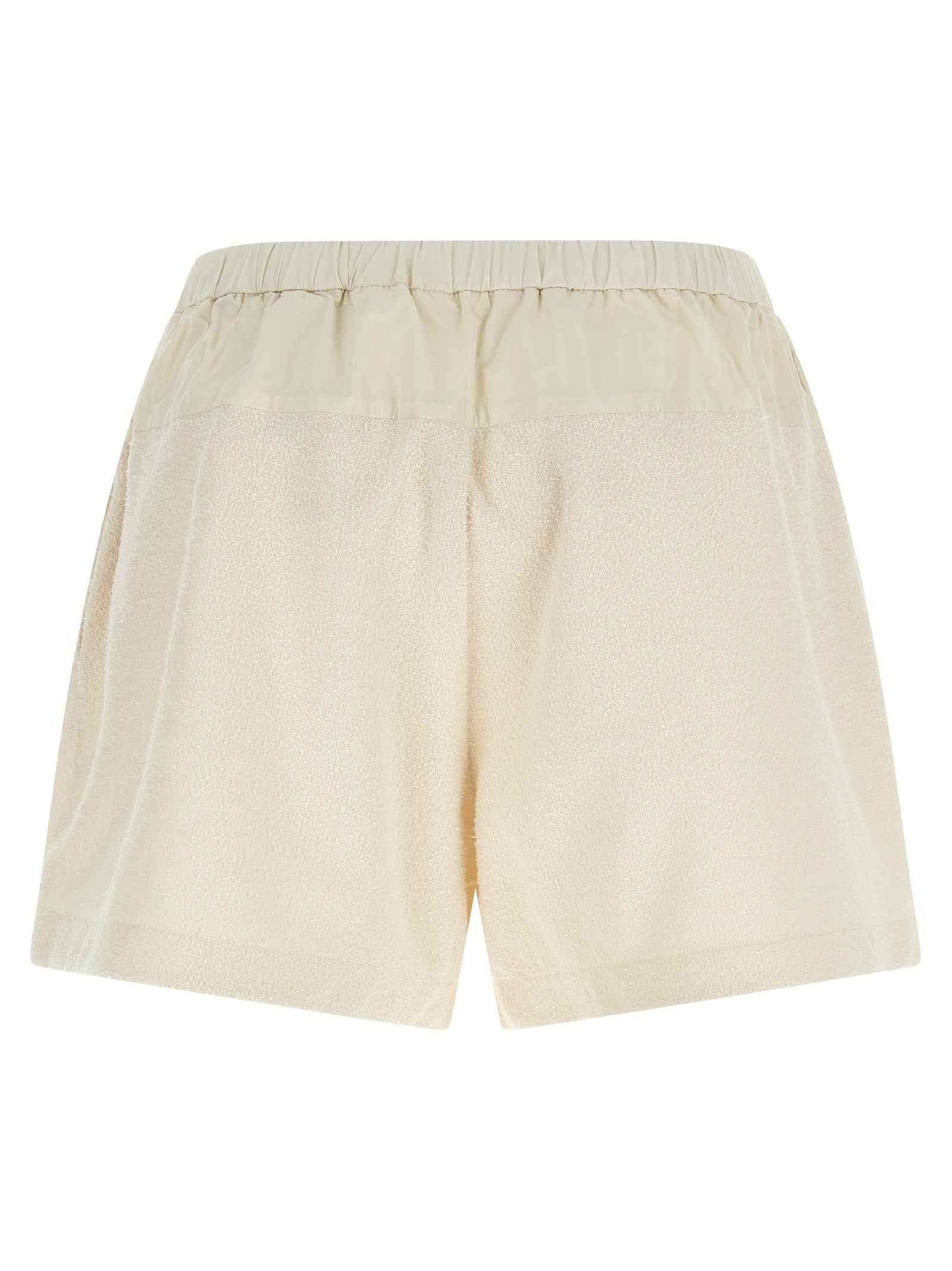 Moncler White Polyester Bermuda Shorts