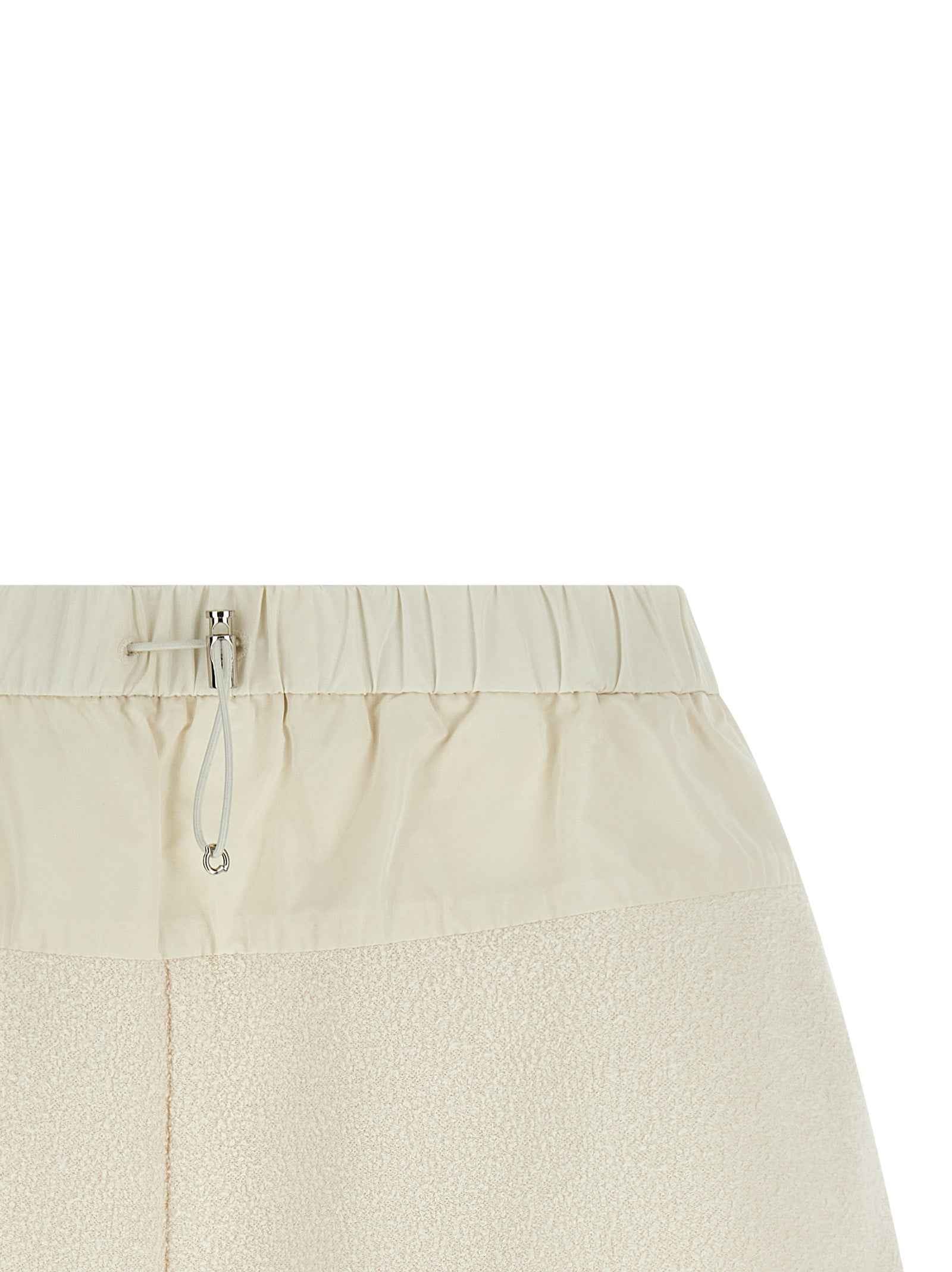 Moncler White Polyester Bermuda Shorts