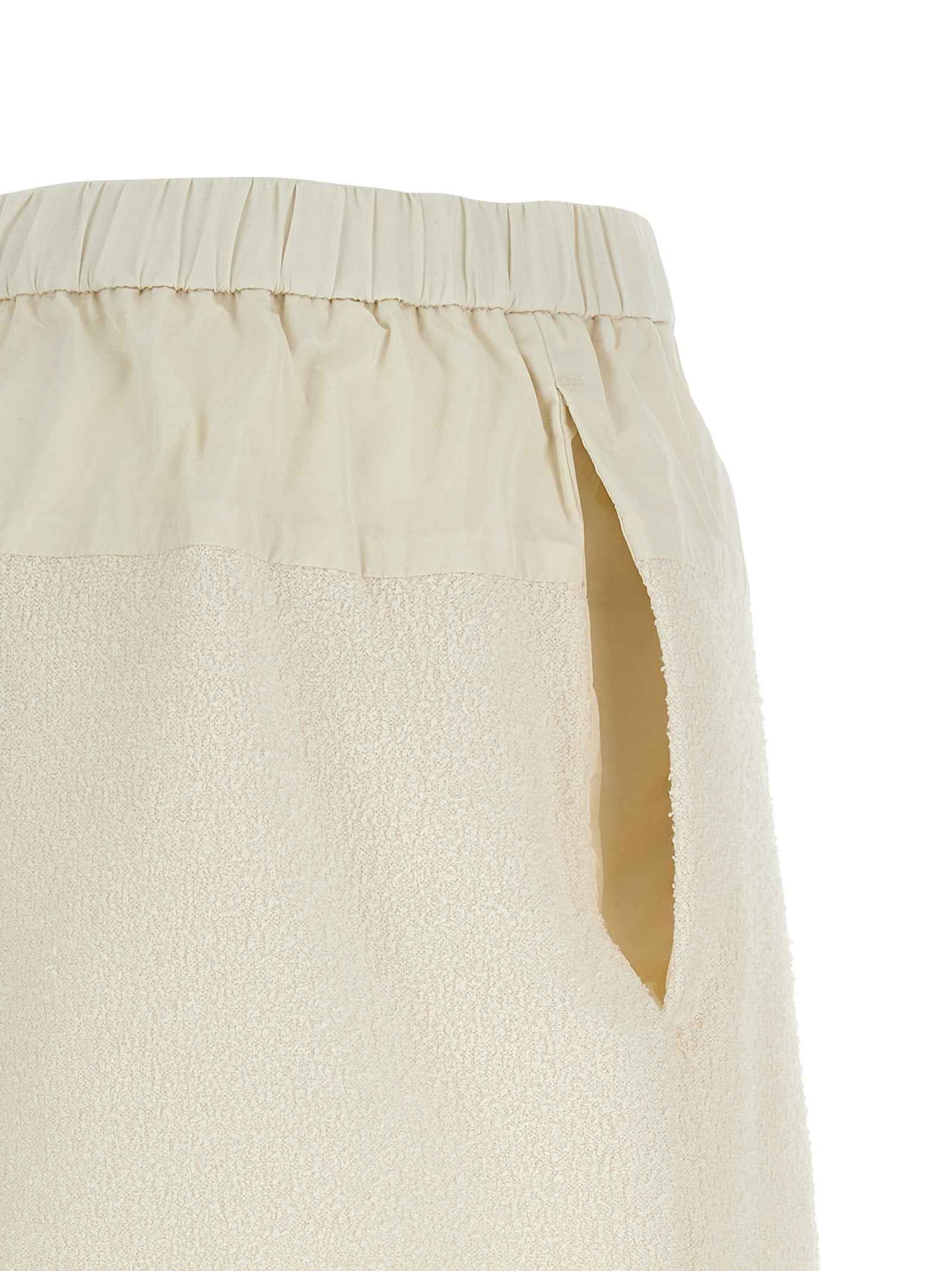 Moncler White Polyester Bermuda Shorts