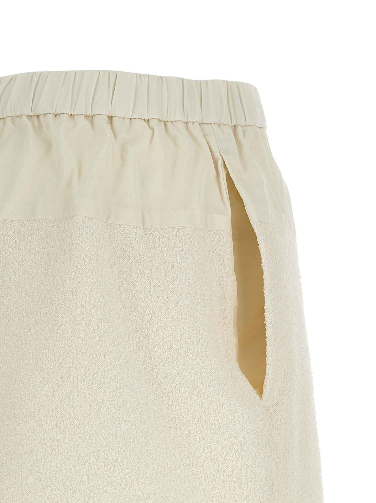 Moncler White Polyester Bermuda Shorts