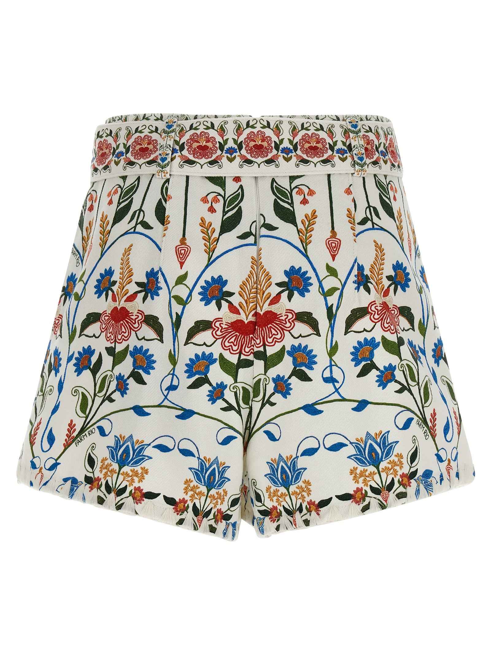 FARM RIO Multicolor Cotton Bermuda Shorts