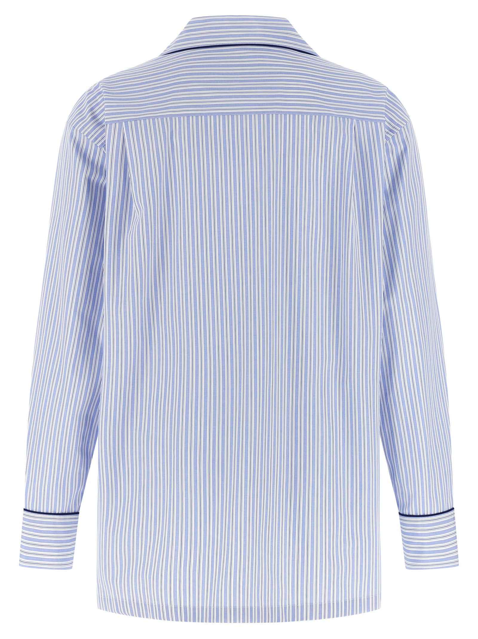Dolce & Gabbana Blue Cotton Blouse