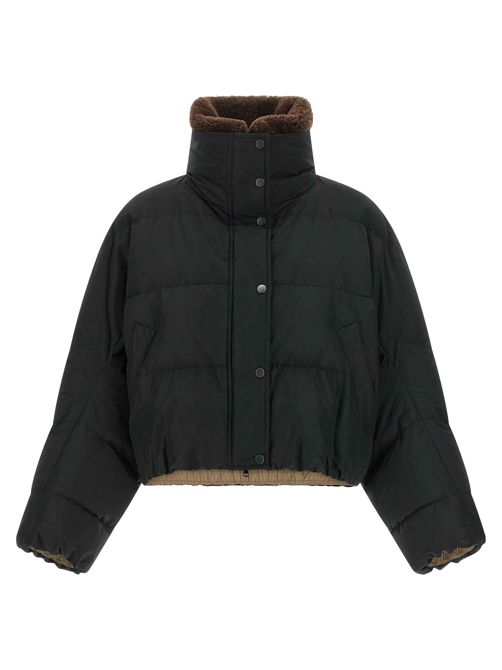 Brunello Cucinelli Black Cotton Full-Length Jacket