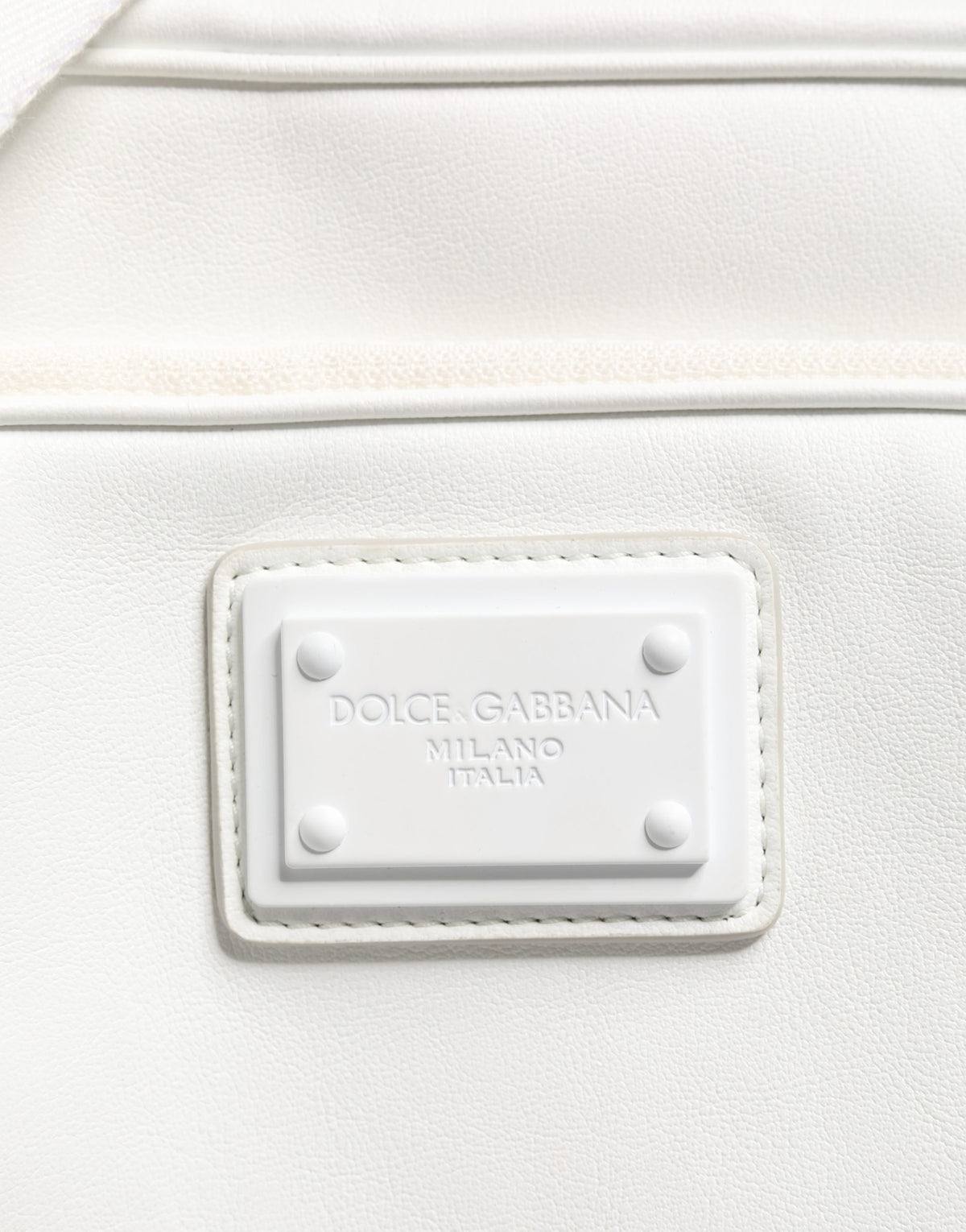 Dolce & Gabbana White Logo Plaque Crossbody Shoulder Borse Men Bag