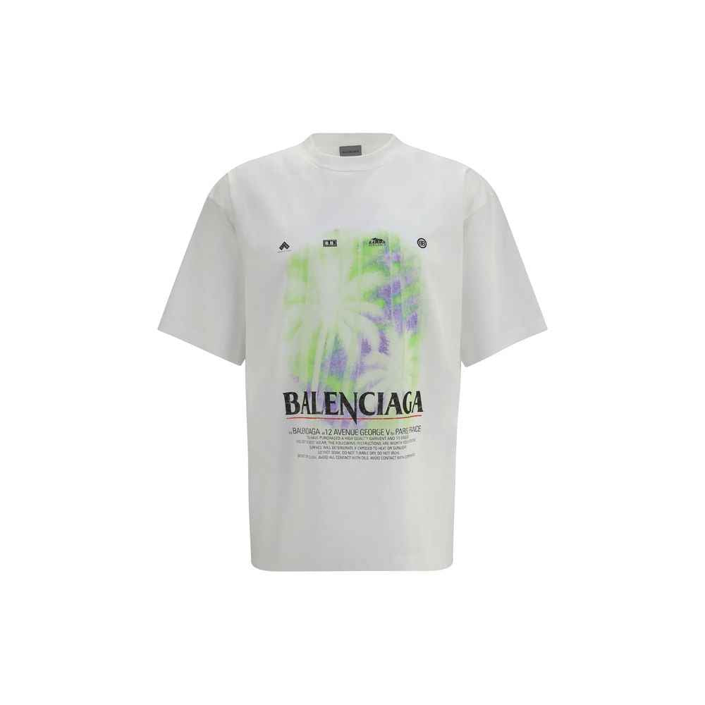 Balenciaga White Cotton T-Shirt
