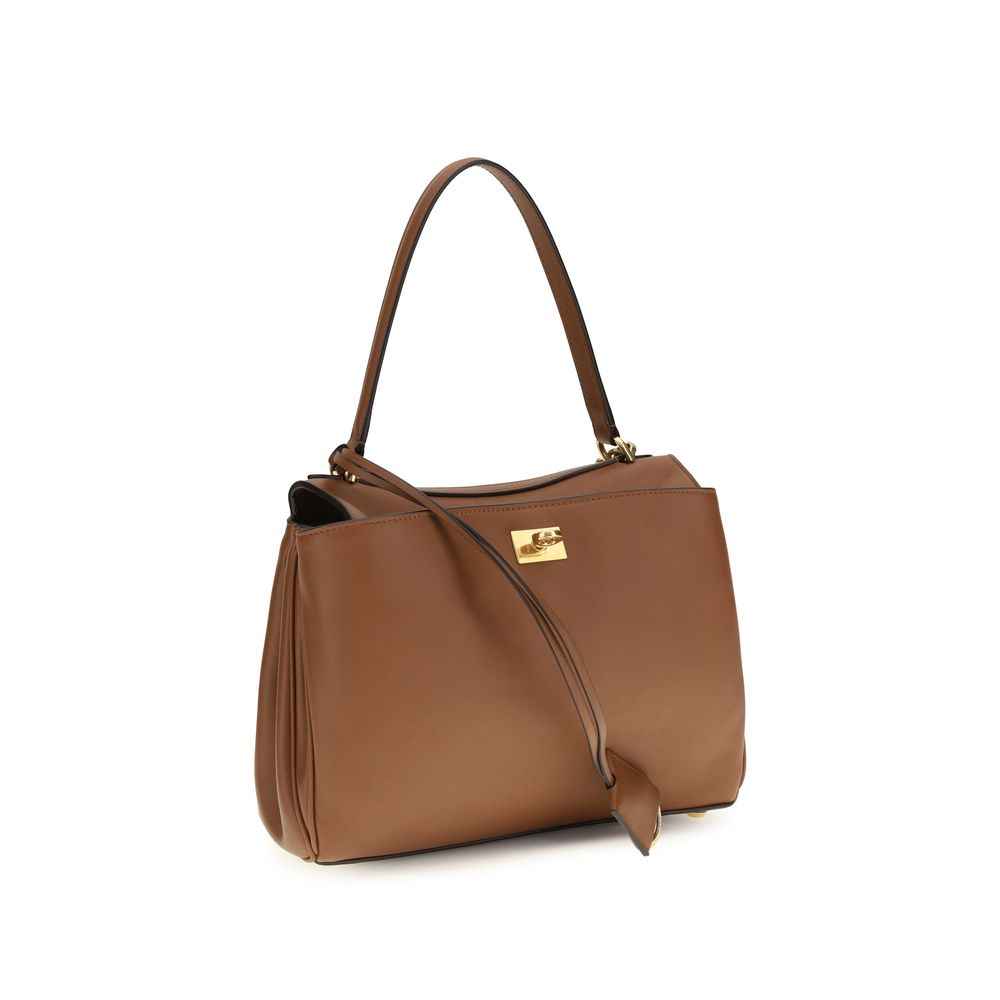 Balenciaga Brown Calf Leather Bos Taurus Shoulder Bag