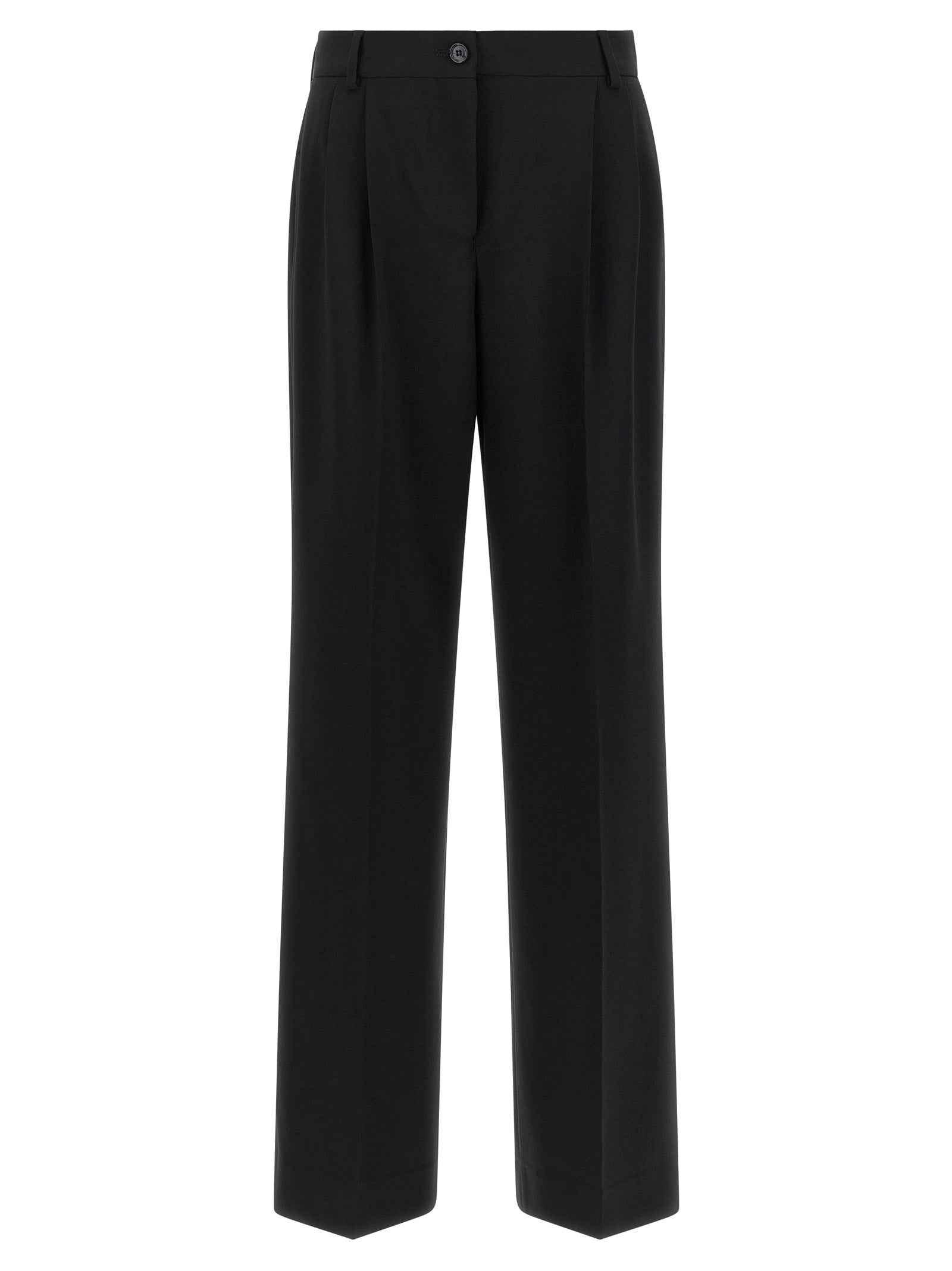 Dolce & Gabbana Black Virgin Wool Casual Pants