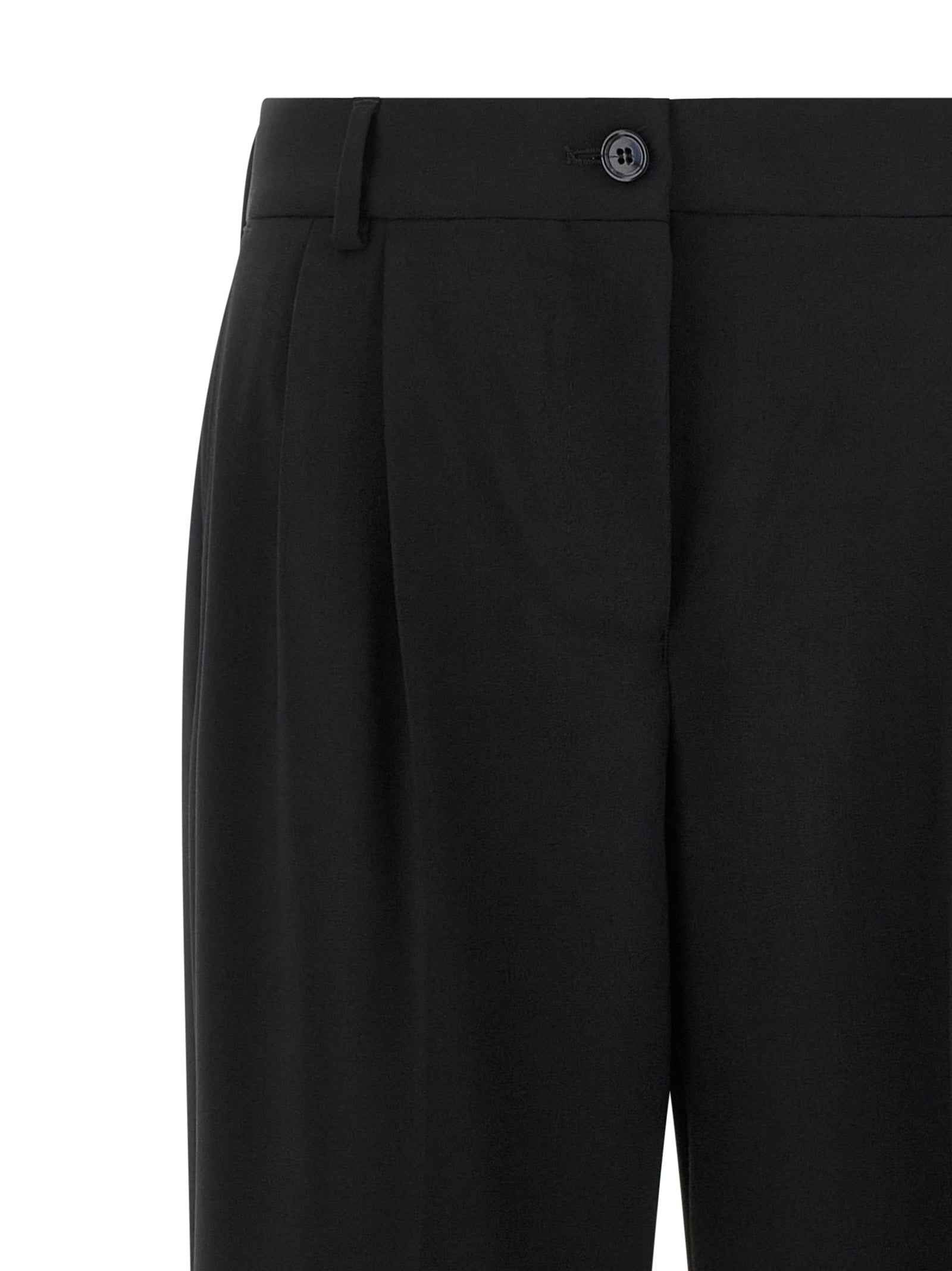 Dolce & Gabbana Black Virgin Wool Casual Pants