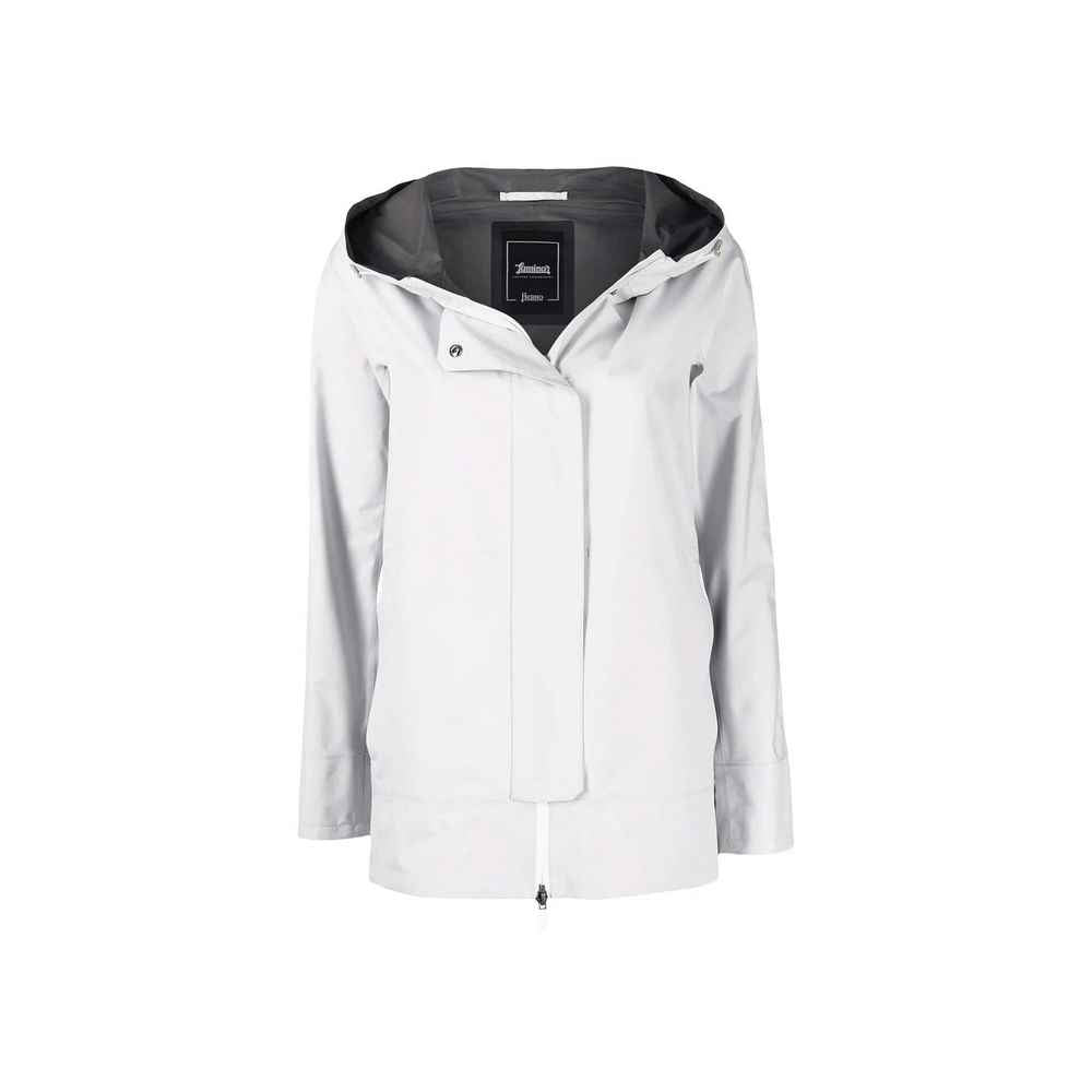 Herno Gray Polyester Shell Jacket