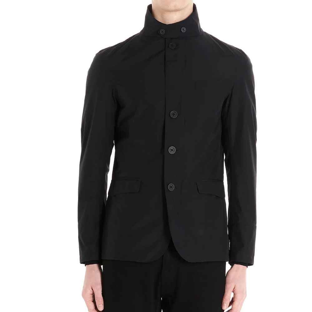 Herno Black Polyester Full-Length Jacket
