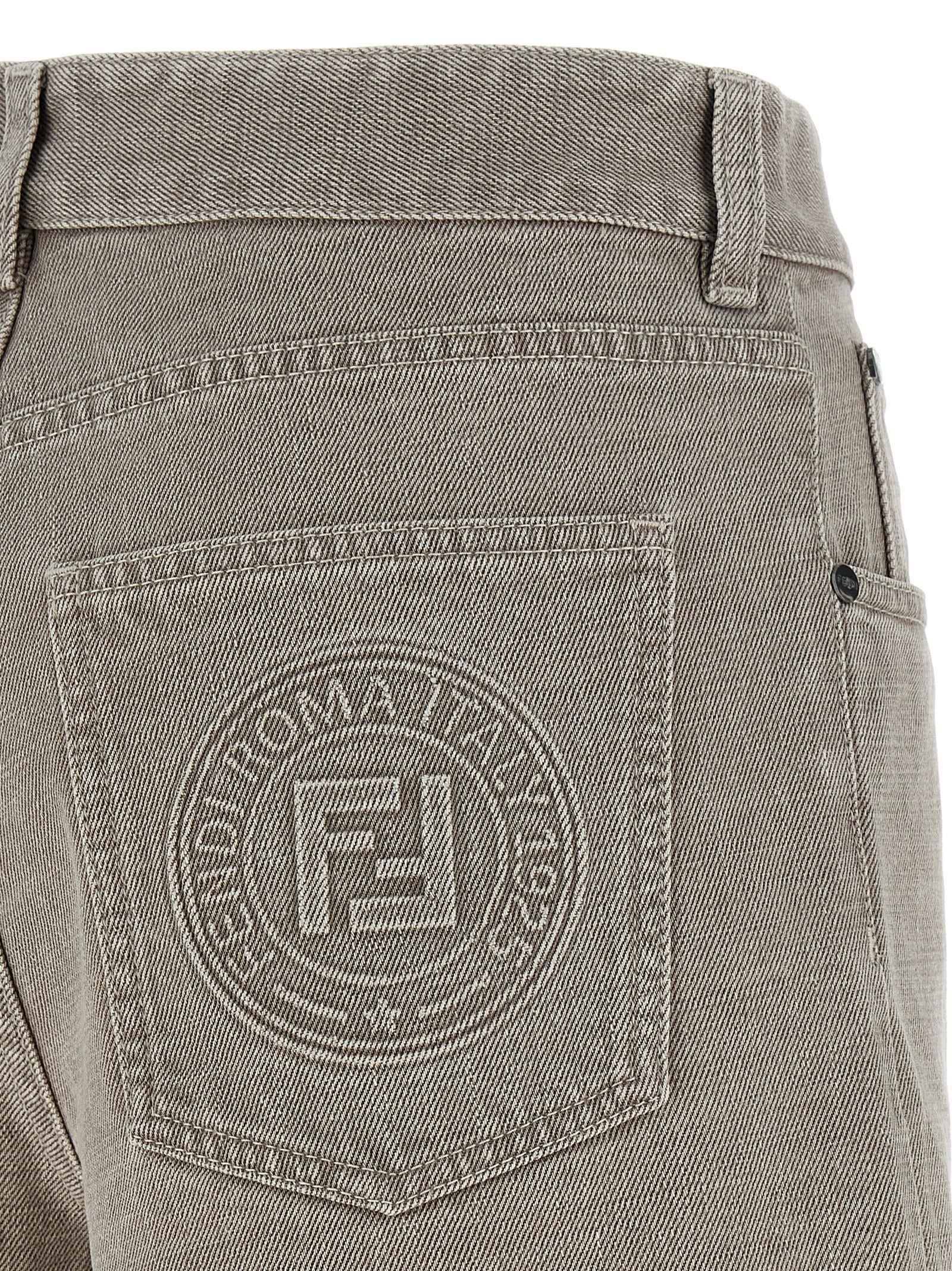 Fendi Beige Cotton Bermuda Shorts