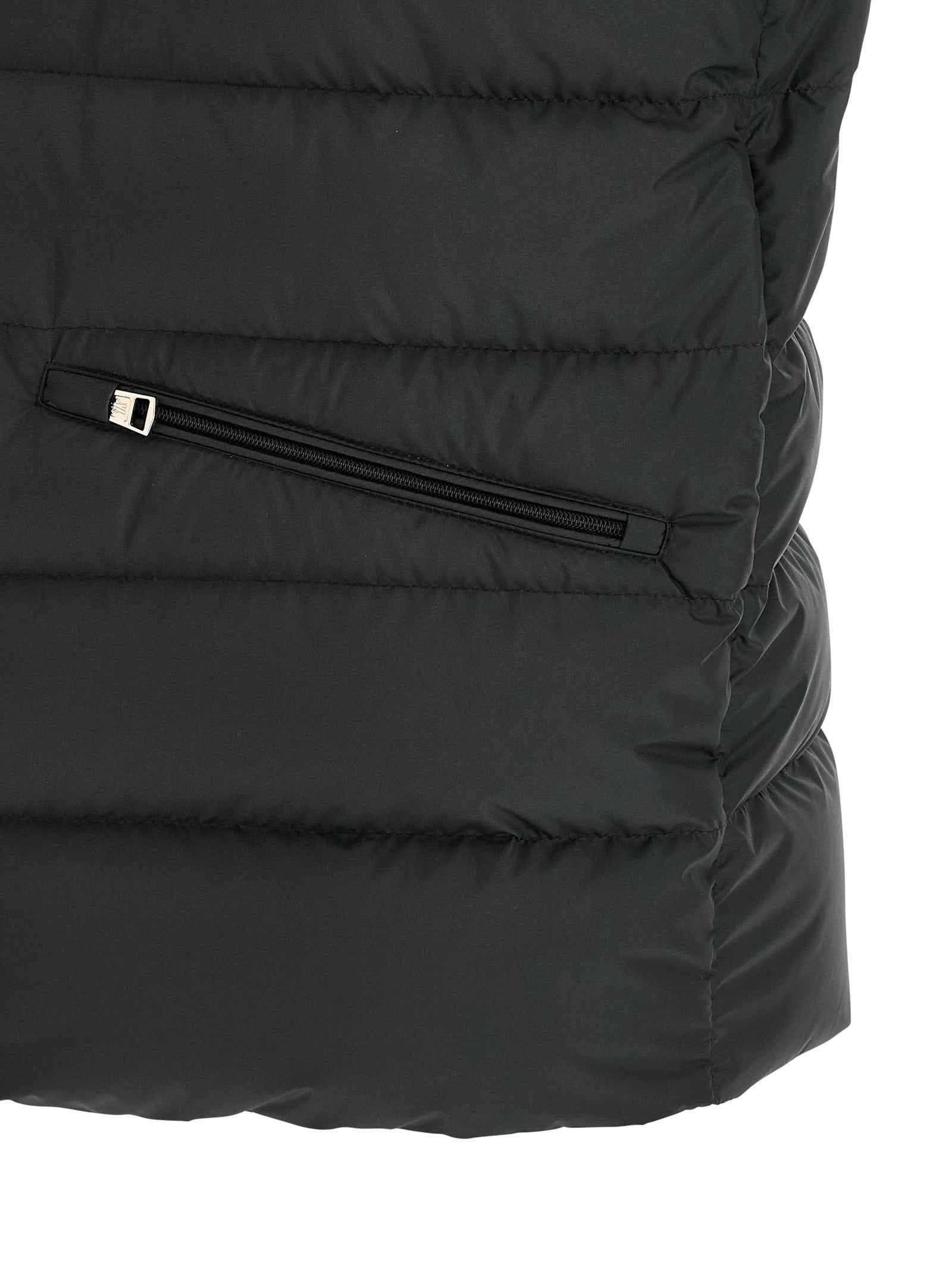 Moncler Black Polyester Sleeveless Jacket