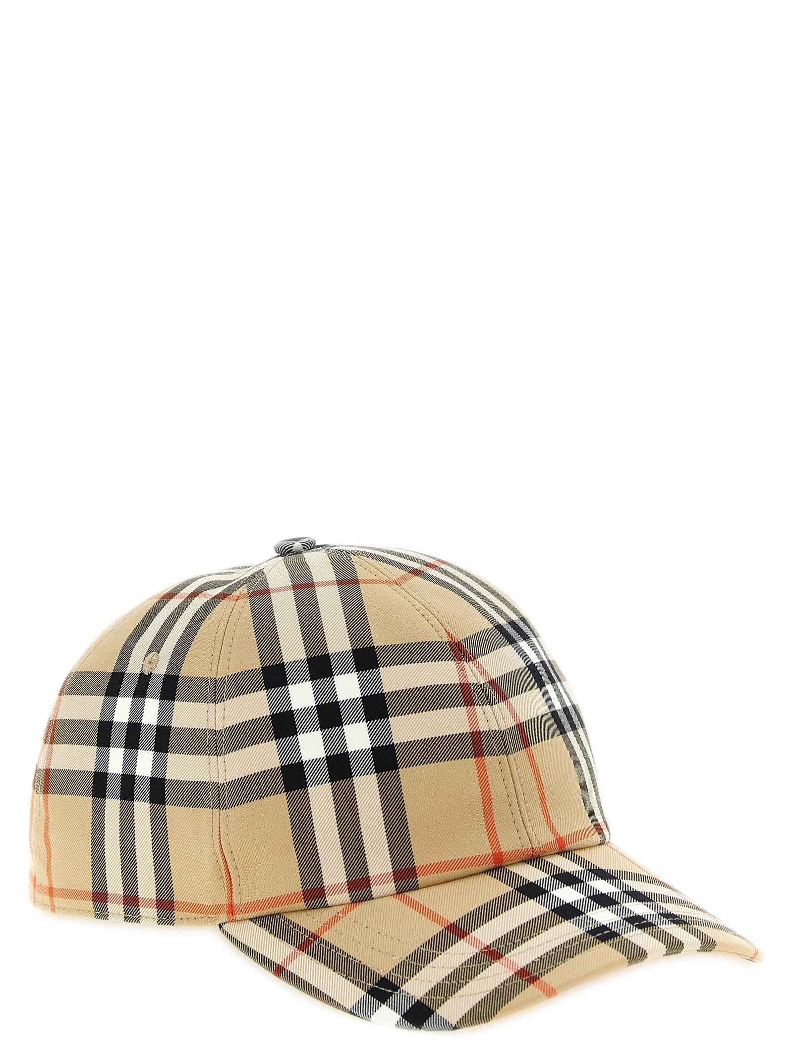 Burberry Beige Cotton Cap (Baseball Hat)