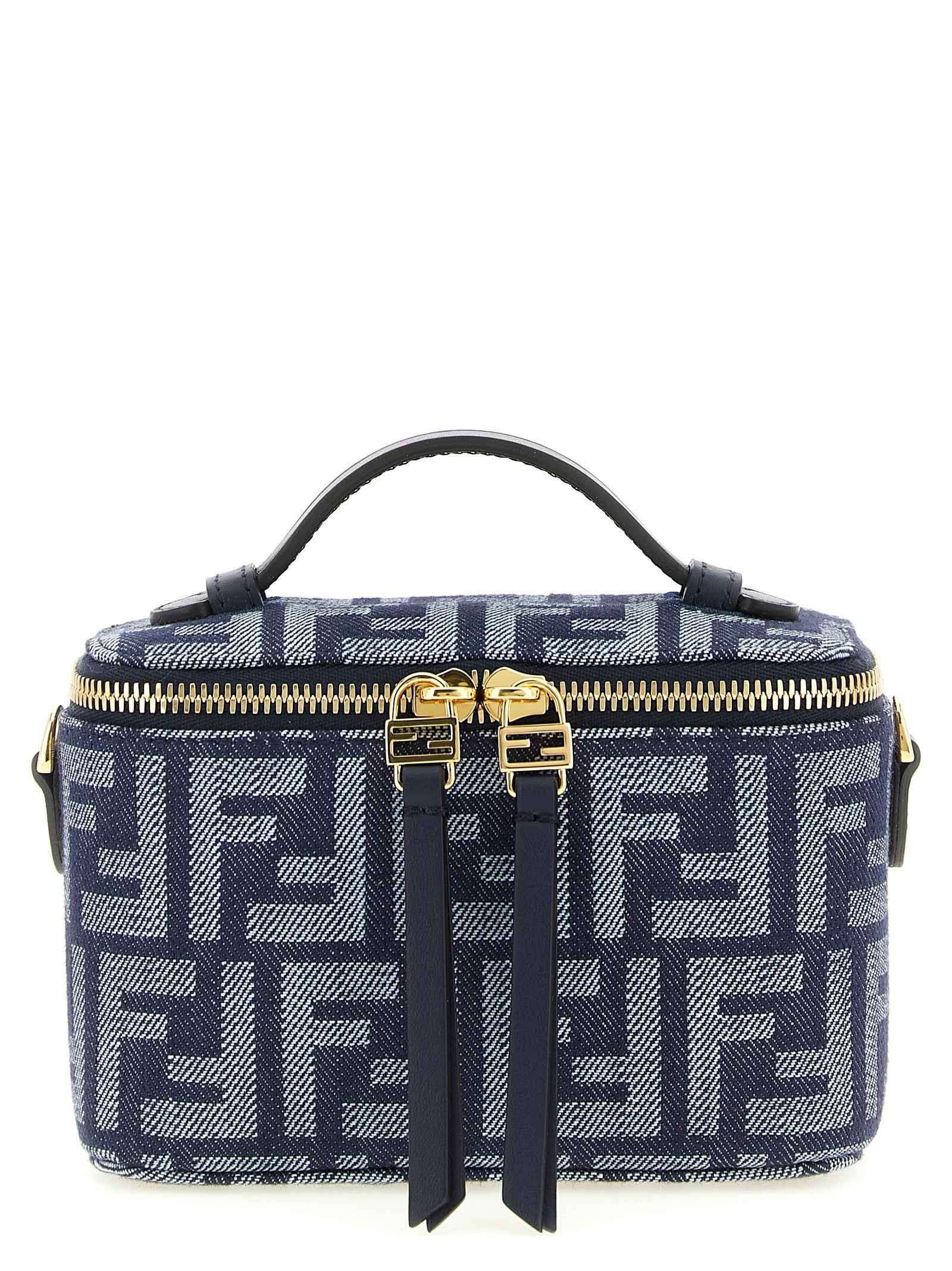 Fendi Blue Cotton Handbag