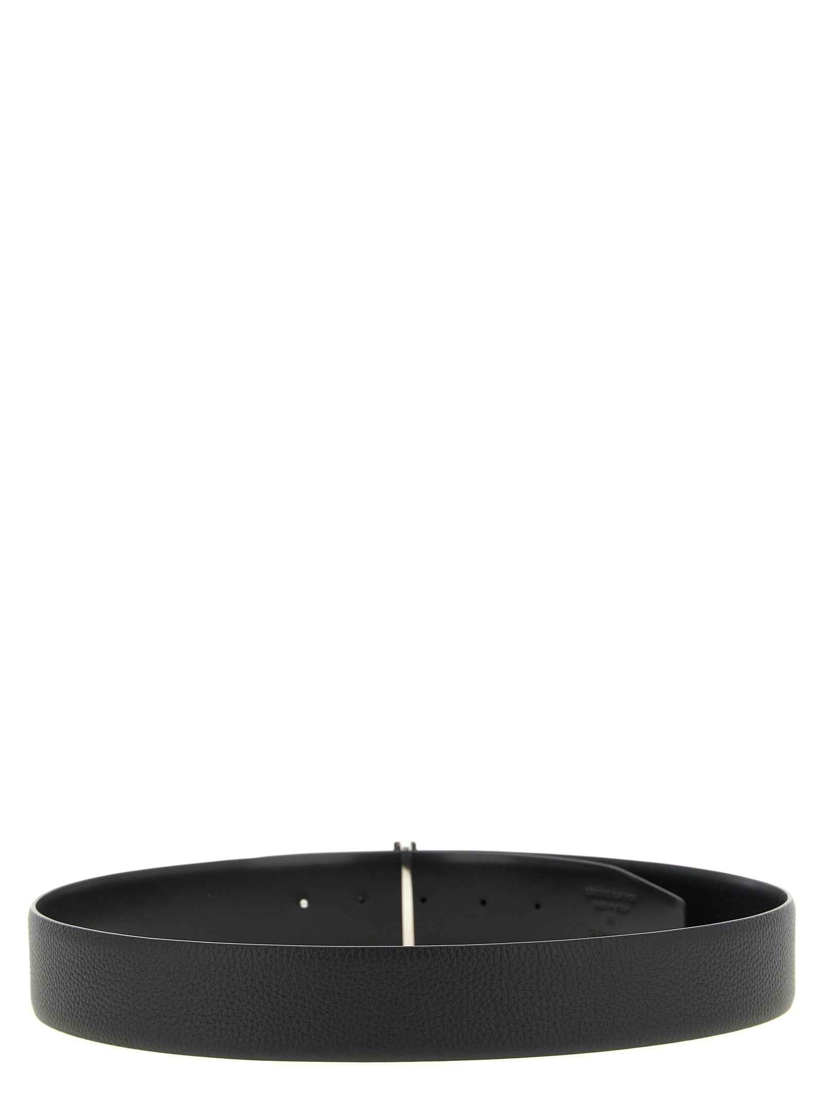 Tom Ford Black Calfskin Regular Belt