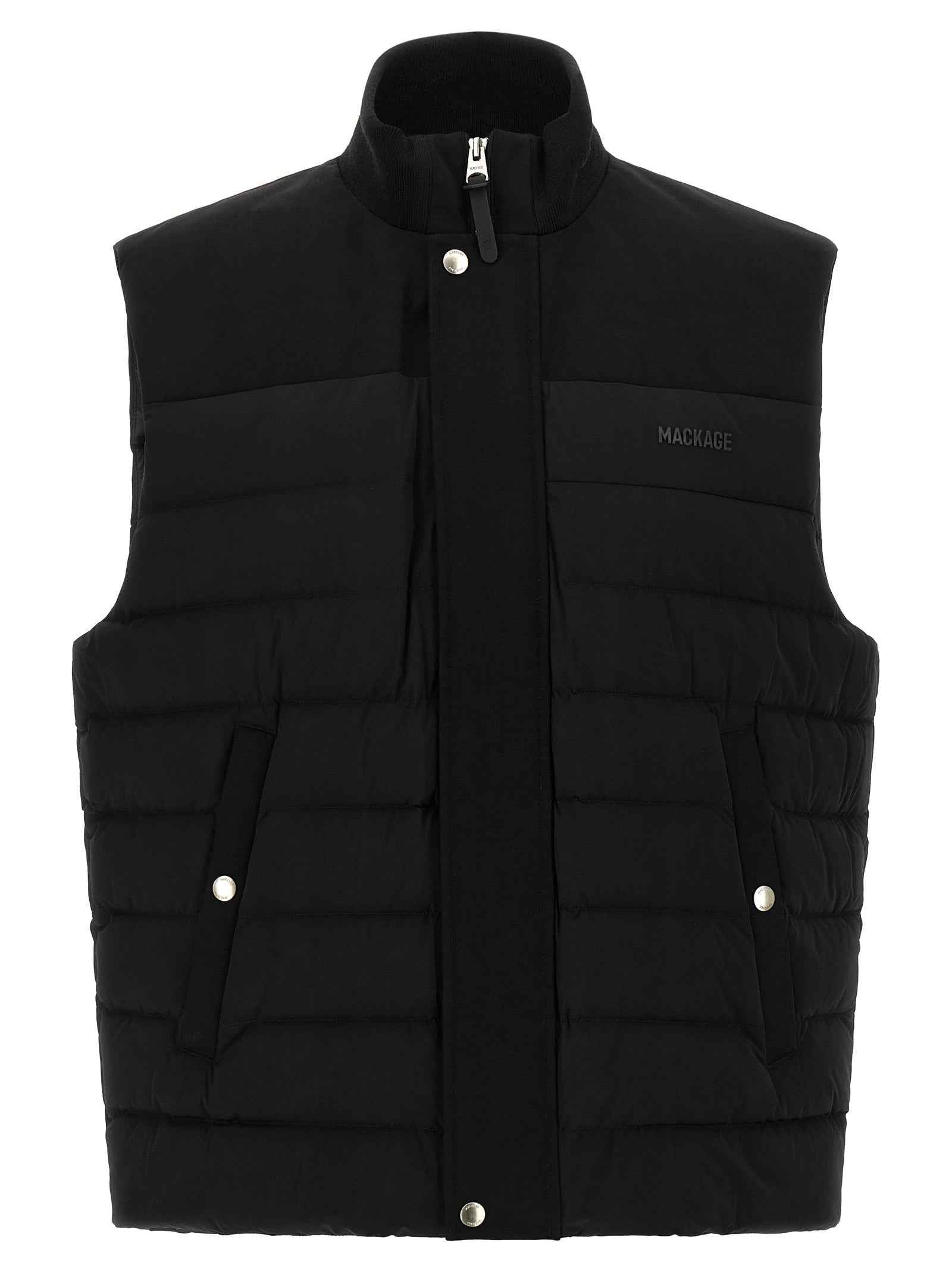 Mackage Black Nylon Sleeveless Jacket