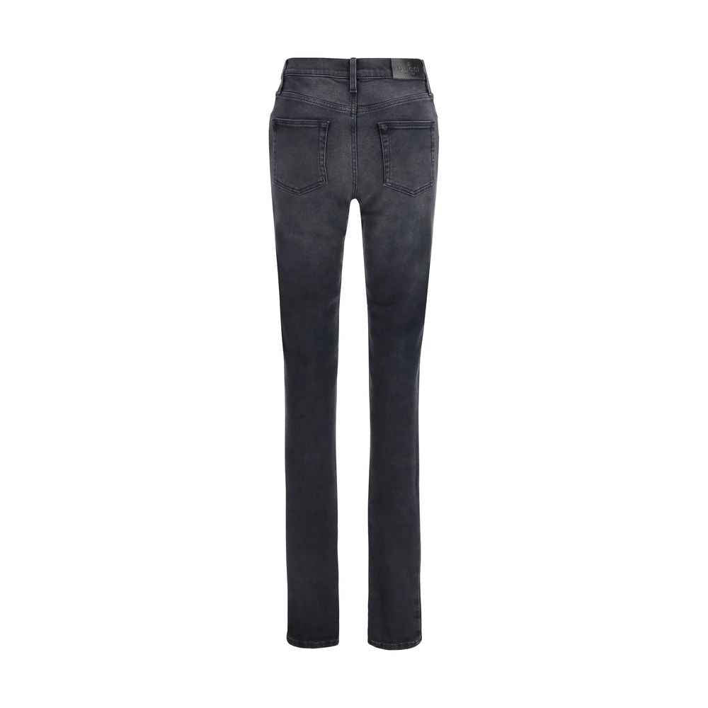 Gucci Black Cotton Skinny Jeans