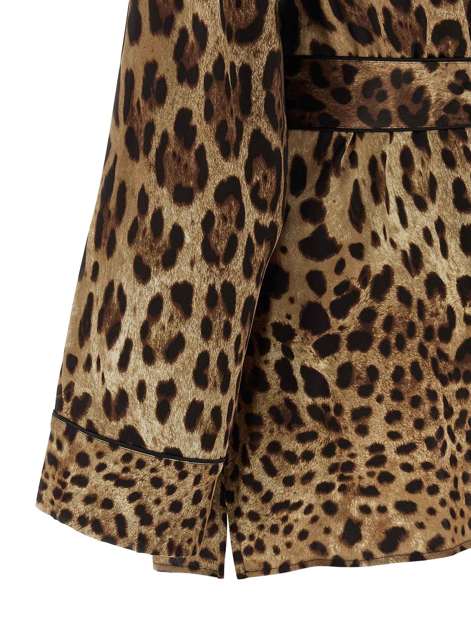 Dolce & Gabbana Brown Silk Blouse