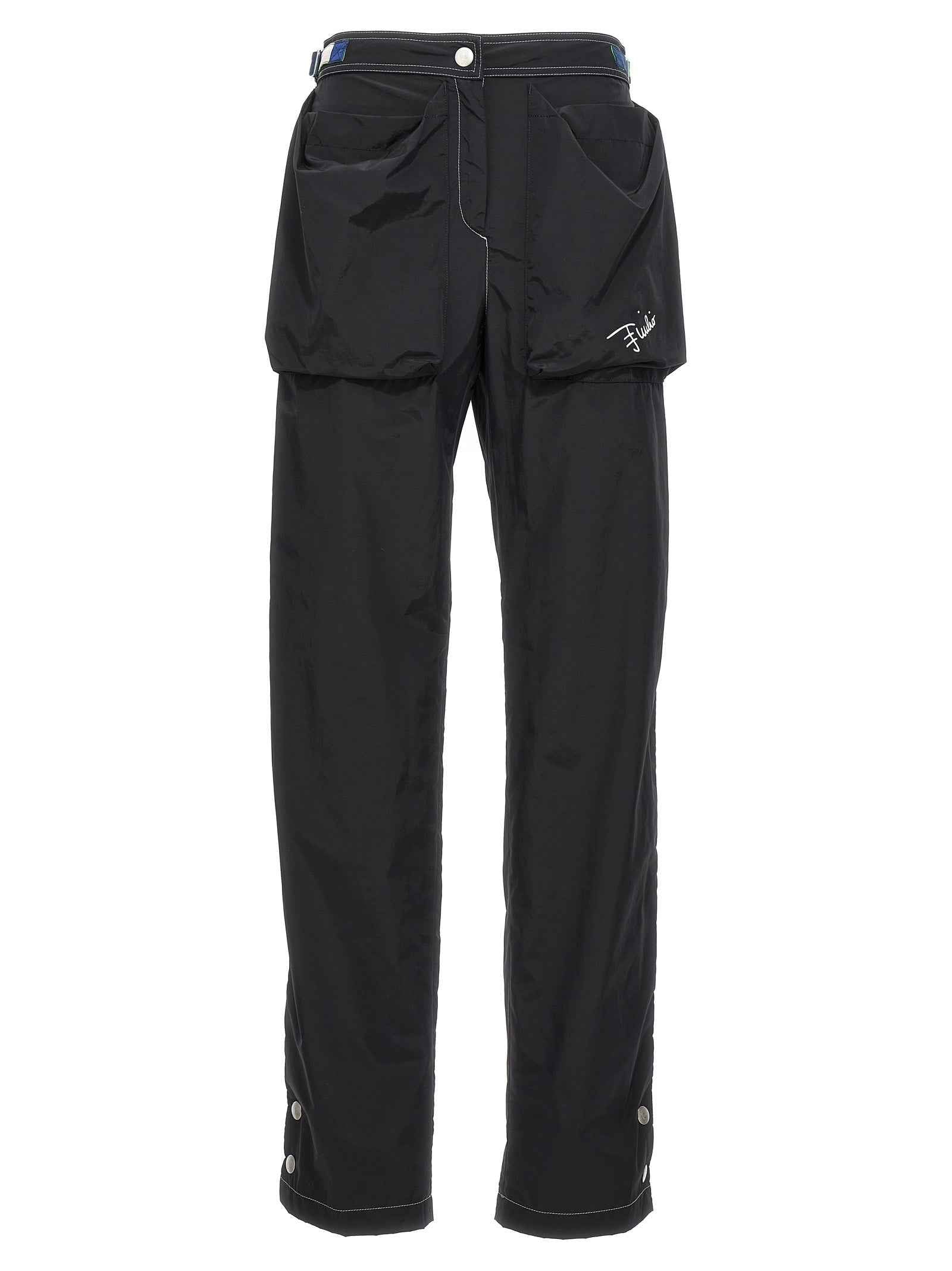 Emilio Pucci Black Polyamide Casual Pants