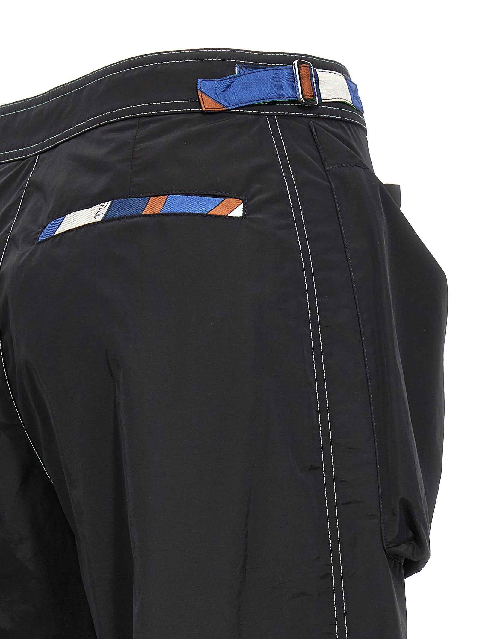 Emilio Pucci Black Polyamide Casual Pants