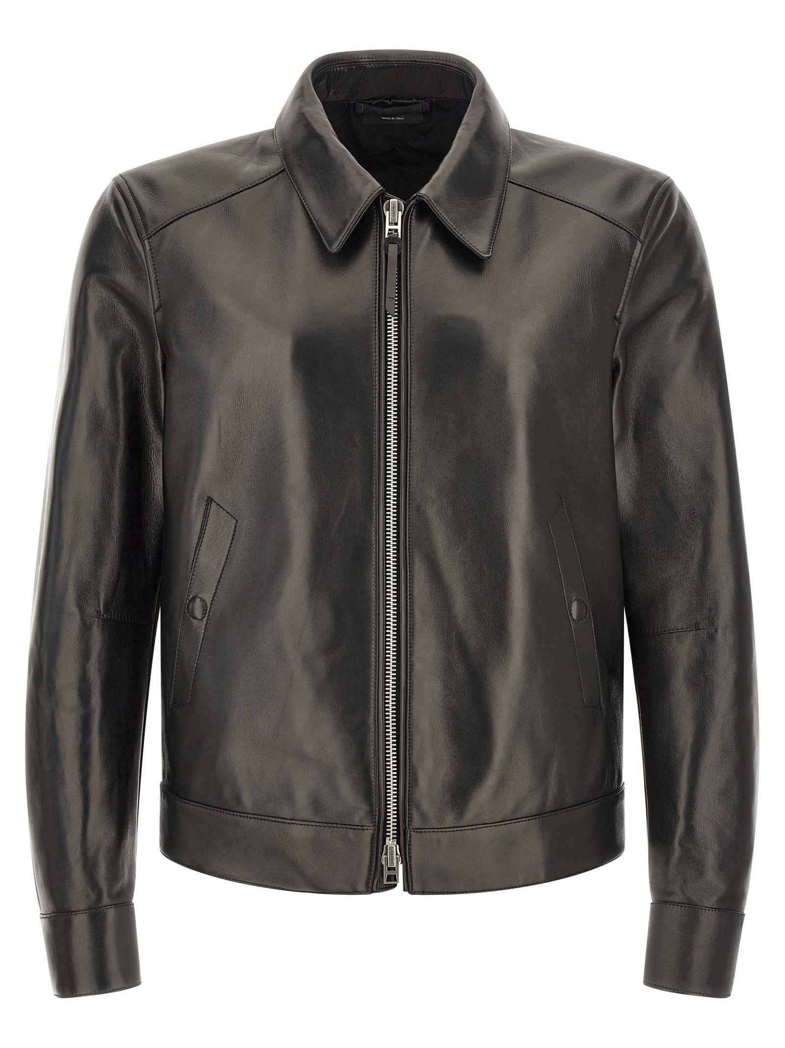Tom Ford Black Lamb Leather Leather Jacket