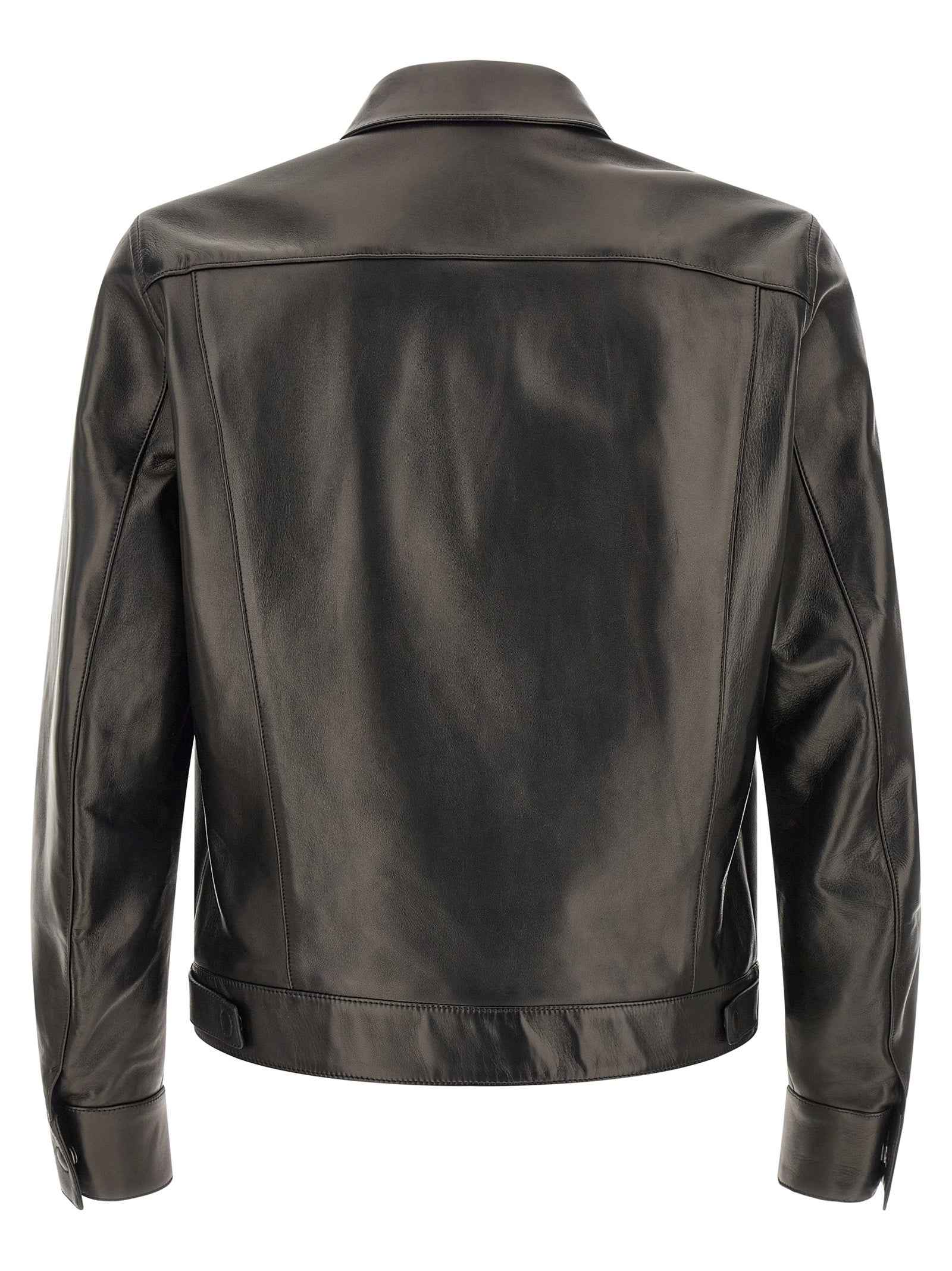 Tom Ford Black Lamb Leather Leather Jacket