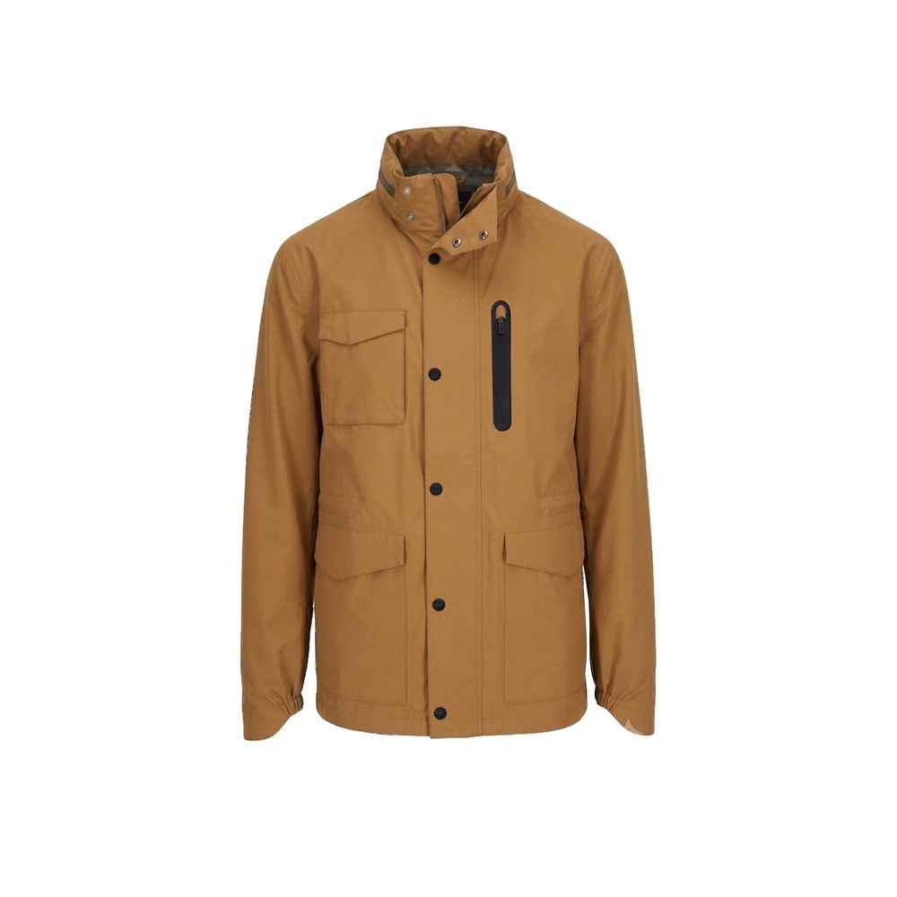 Herno Brown Polyester Full-Length Jacket