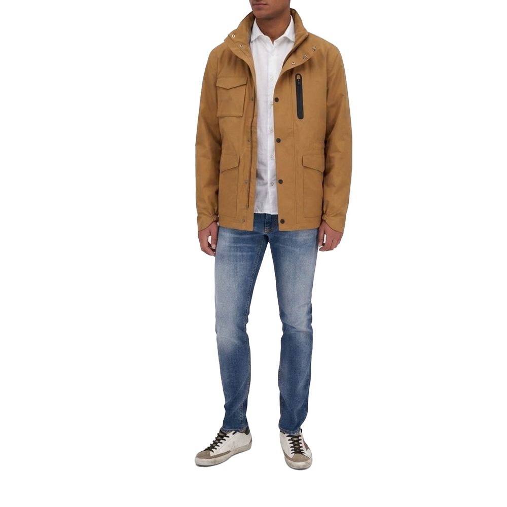 Herno Brown Polyester Full-Length Jacket
