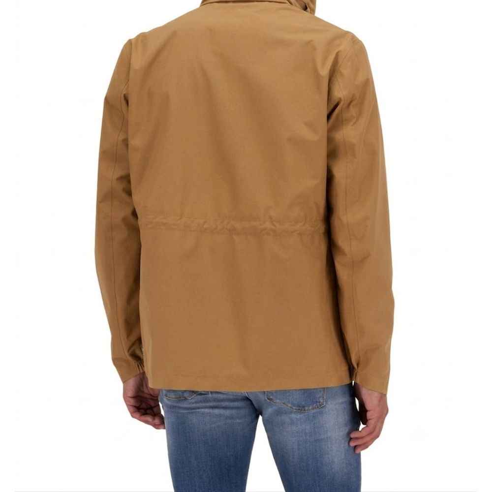 Herno Brown Polyester Full-Length Jacket
