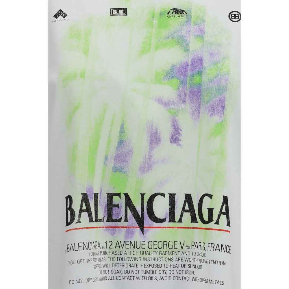 Balenciaga White Cotton T-Shirt