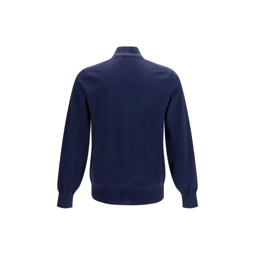 Brunello Cucinelli Blue Cotton Cardigan