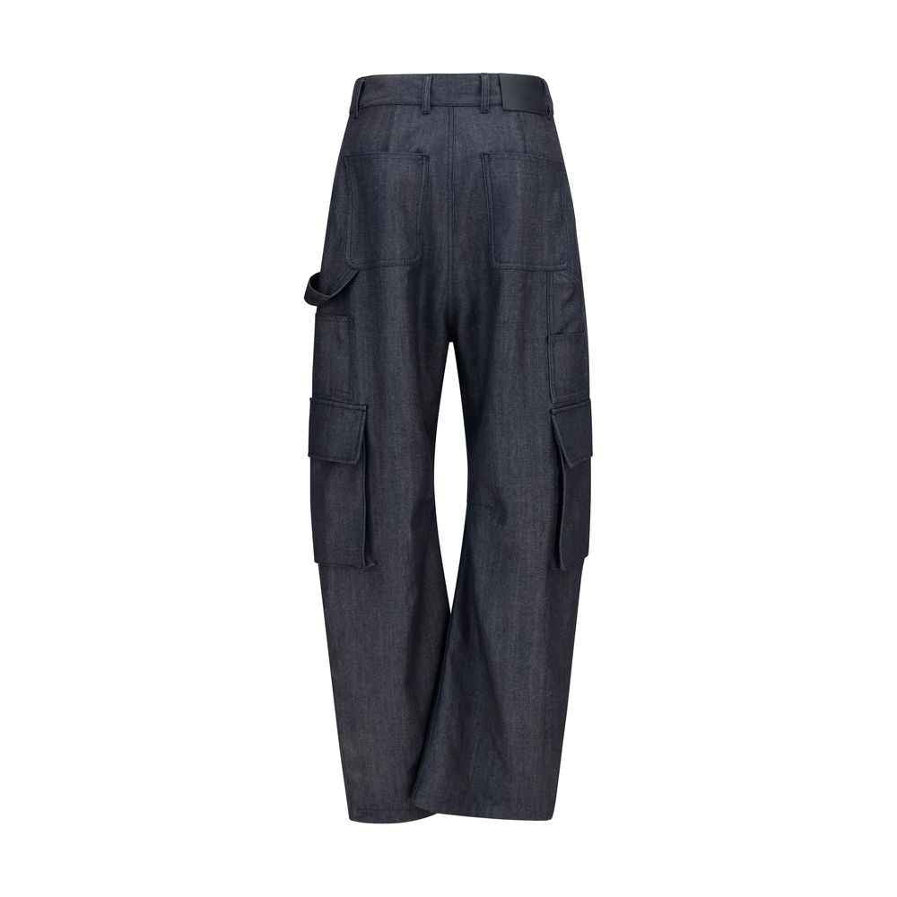 Balenciaga Blue Wool Oves Aries Cargo Pants