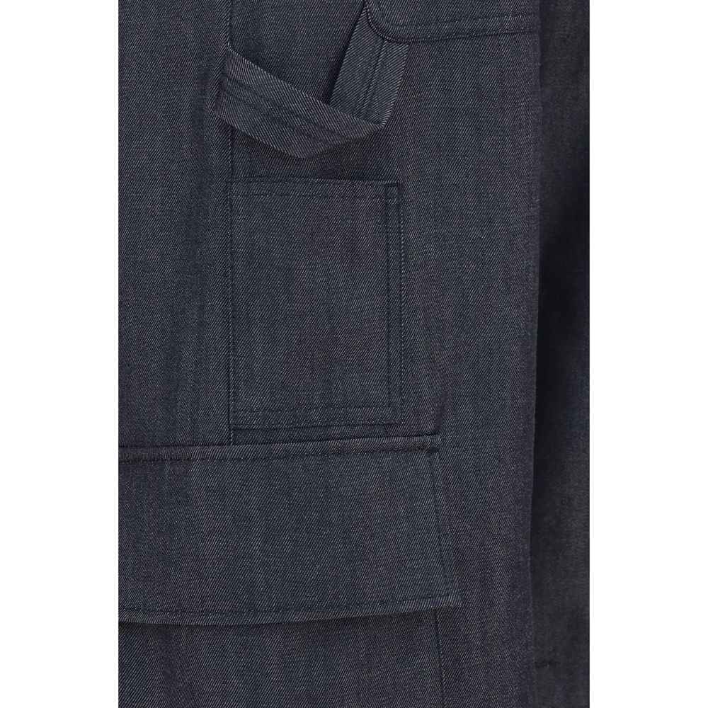 Balenciaga Blue Wool Oves Aries Cargo Pants