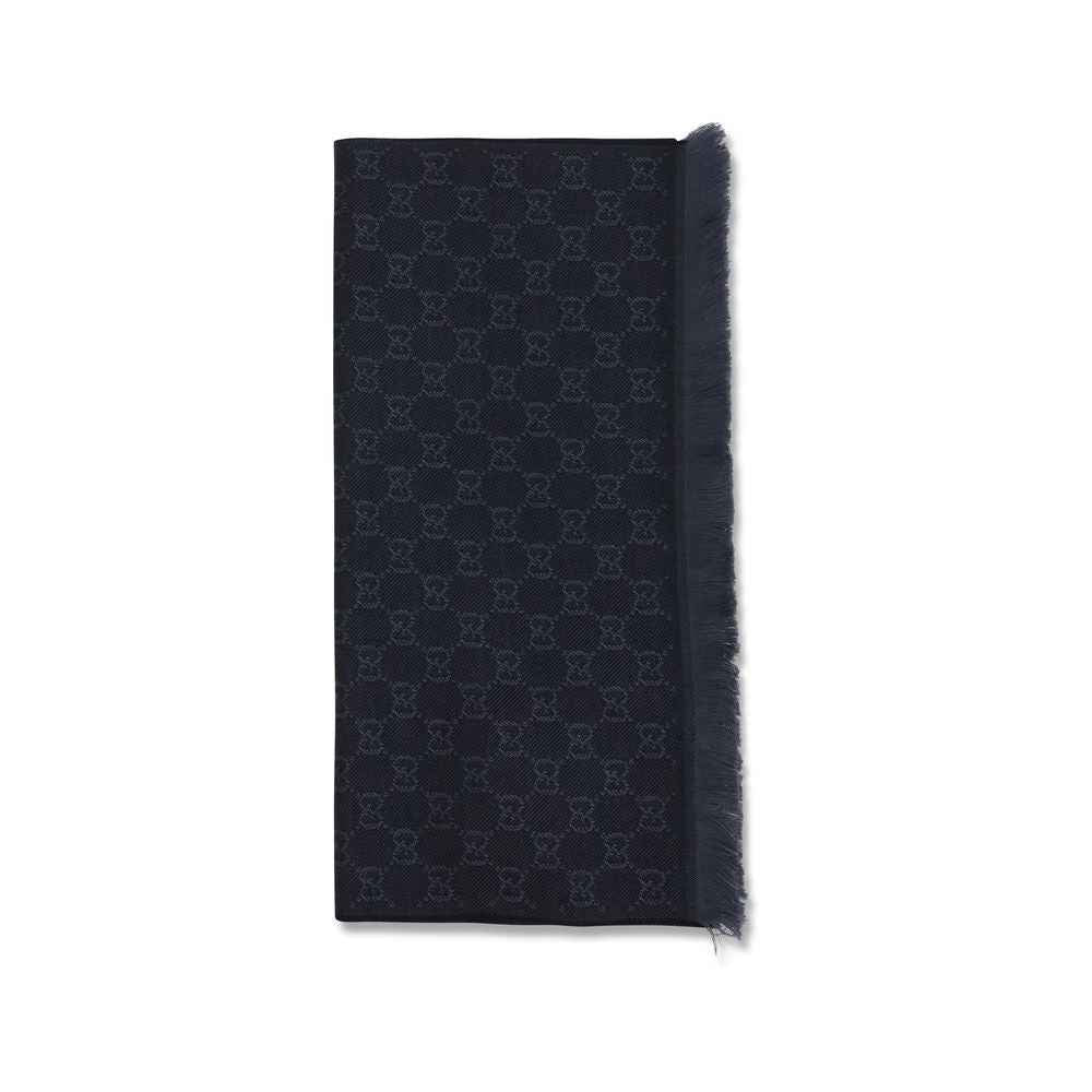 Gucci Black Wool Oves Aries Scarf