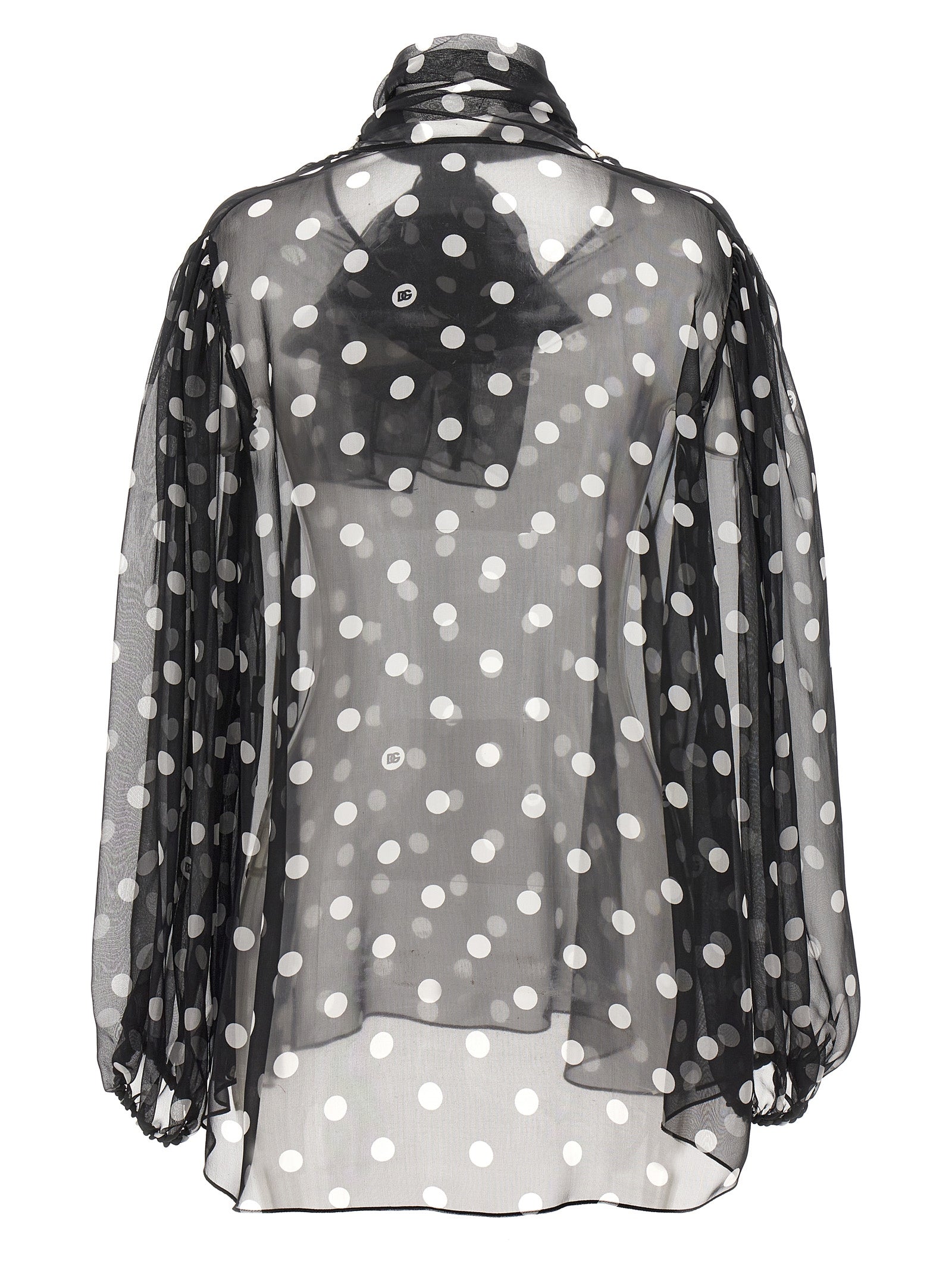 Dolce & Gabbana Bicolor Silk Blouse