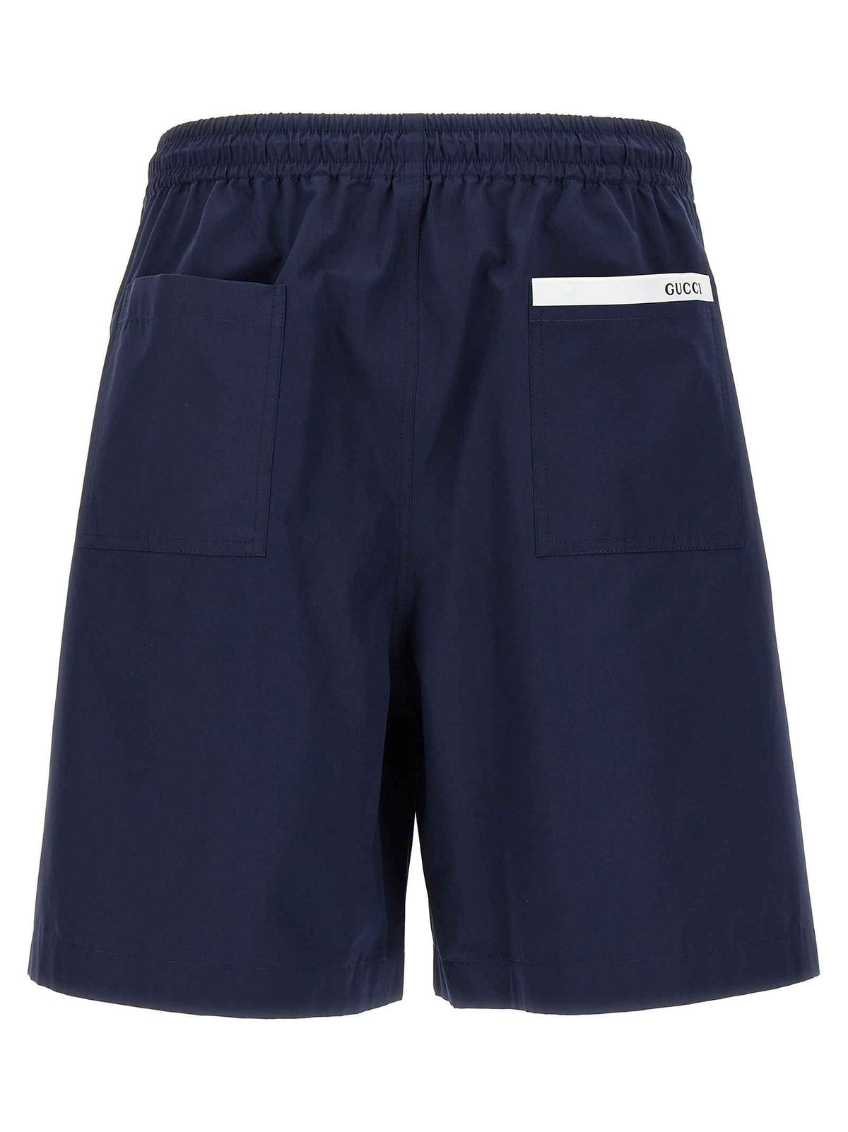 Gucci Blue Cotton Bermuda Shorts