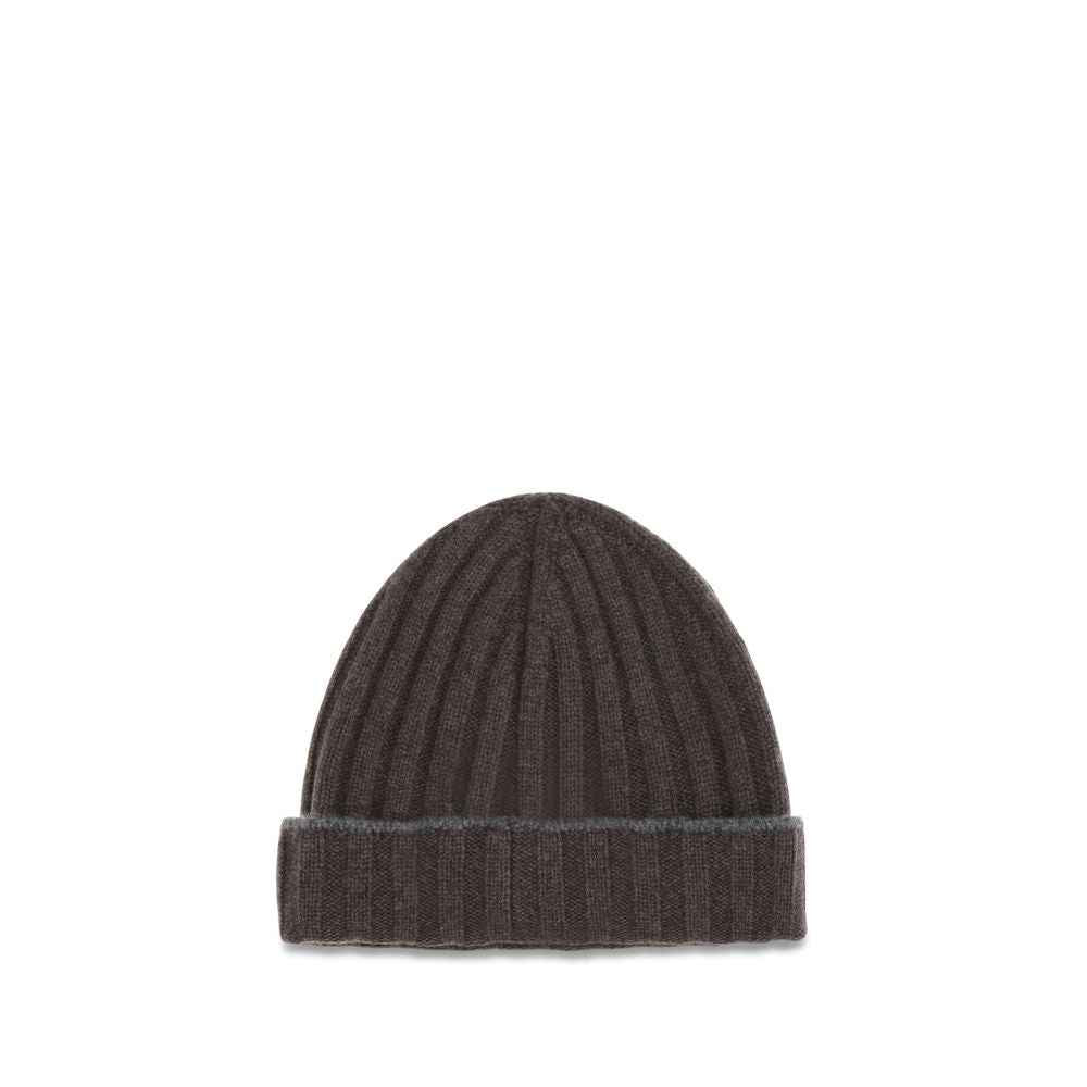 Brunello Cucinelli Brown Cashmere Beanie