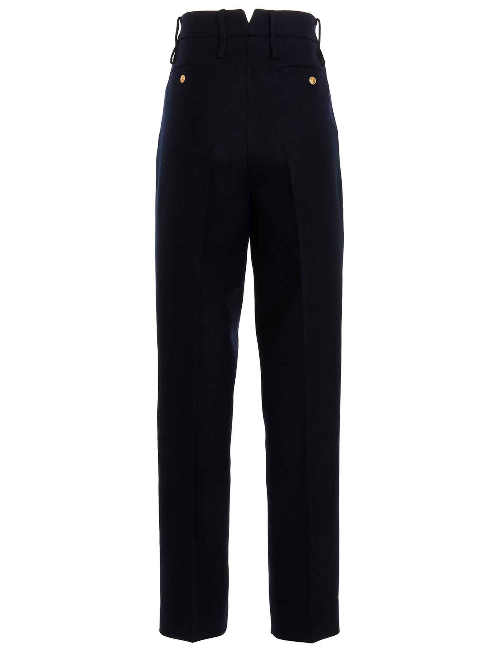 Gucci Blue Cashmere Casual Pants