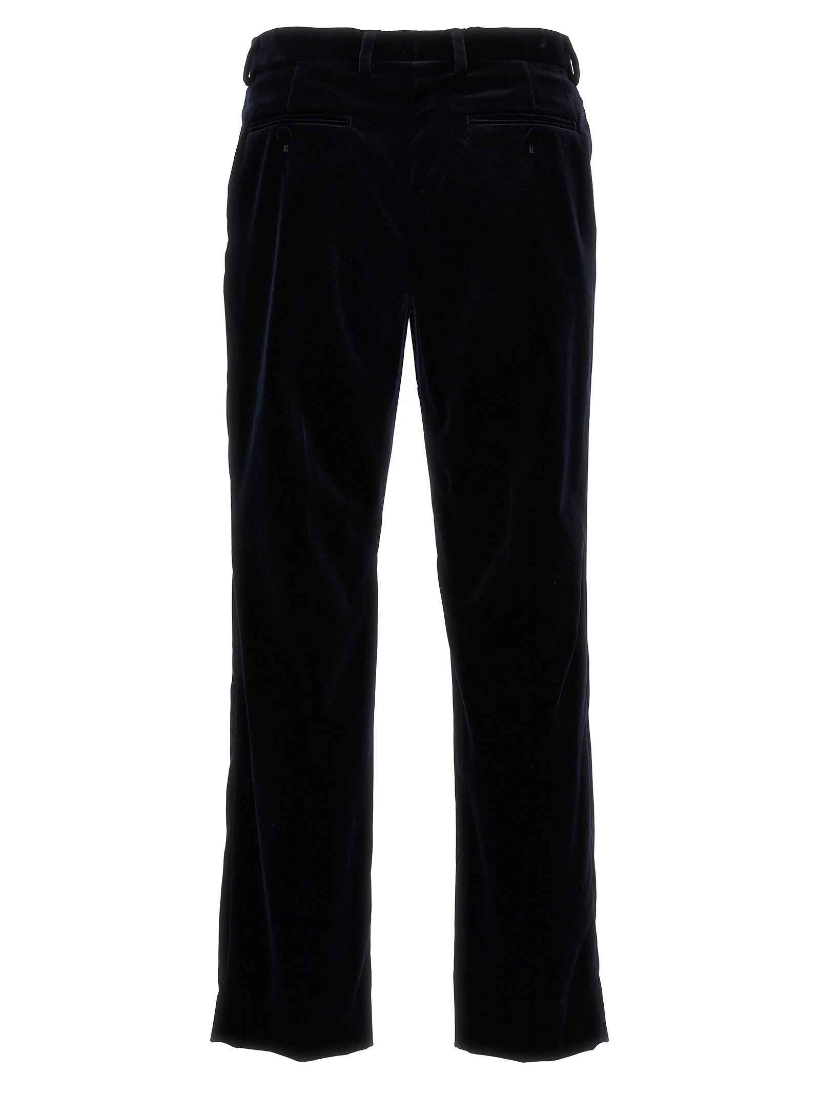 Gucci Blue Cotton Casual Pants