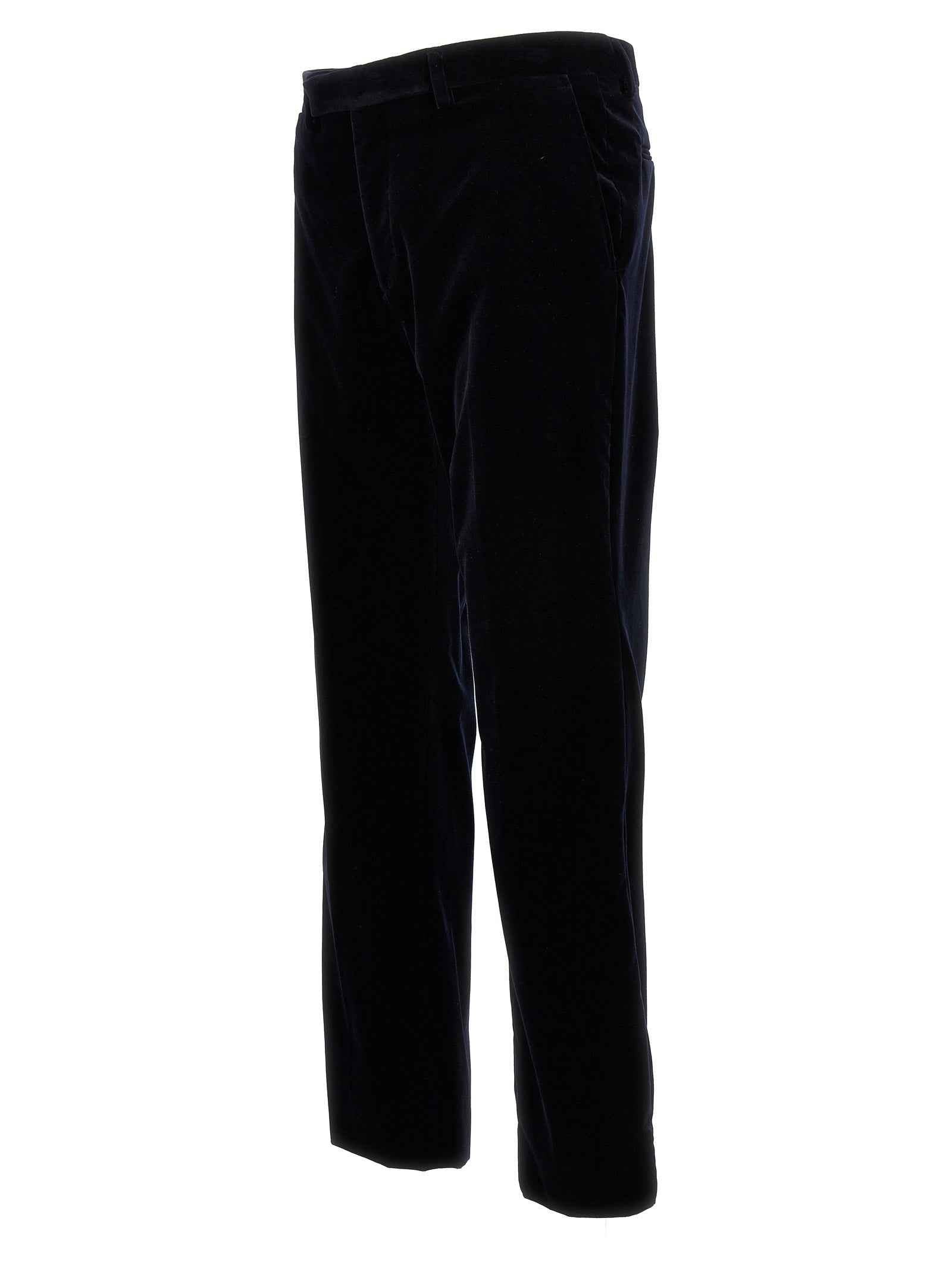 Gucci Blue Cotton Casual Pants